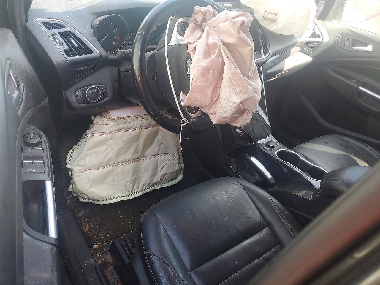 2015 Ford Escape Titanium Серый vin: 1FMCU0J97FUB87927