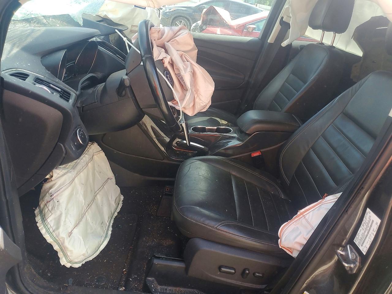2015 Ford Escape Titanium Серый vin: 1FMCU0J97FUB87927