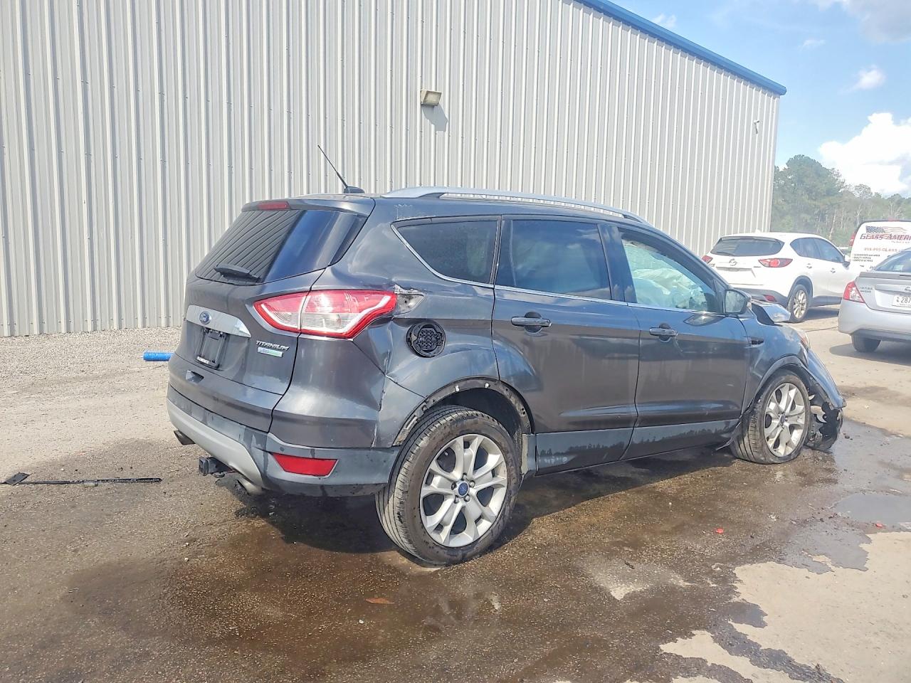 2015 Ford Escape Titanium Серый vin: 1FMCU0J97FUB87927