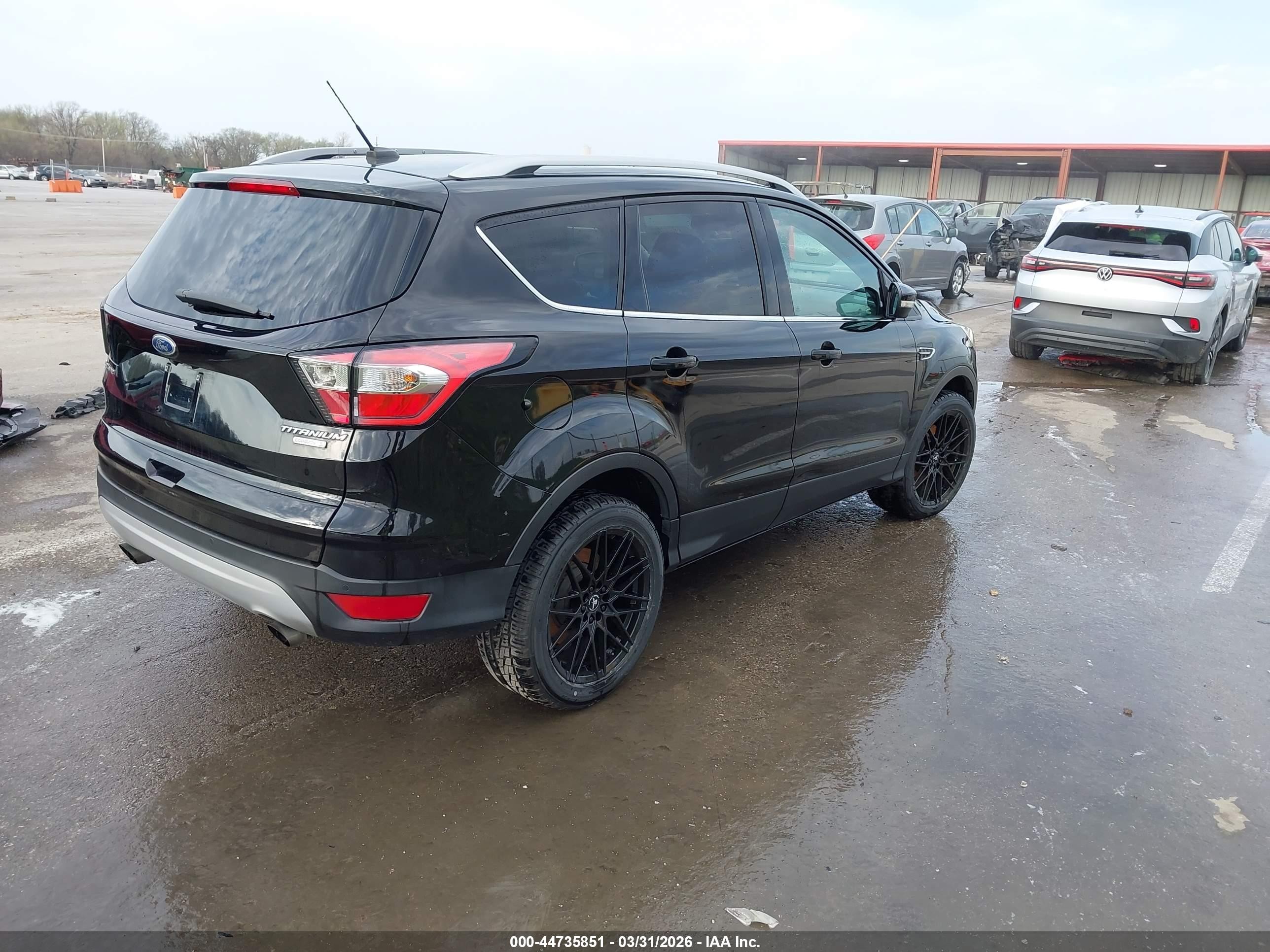 2017 Ford Escape Titanium Black vin: 1FMCU0J97HUF07363