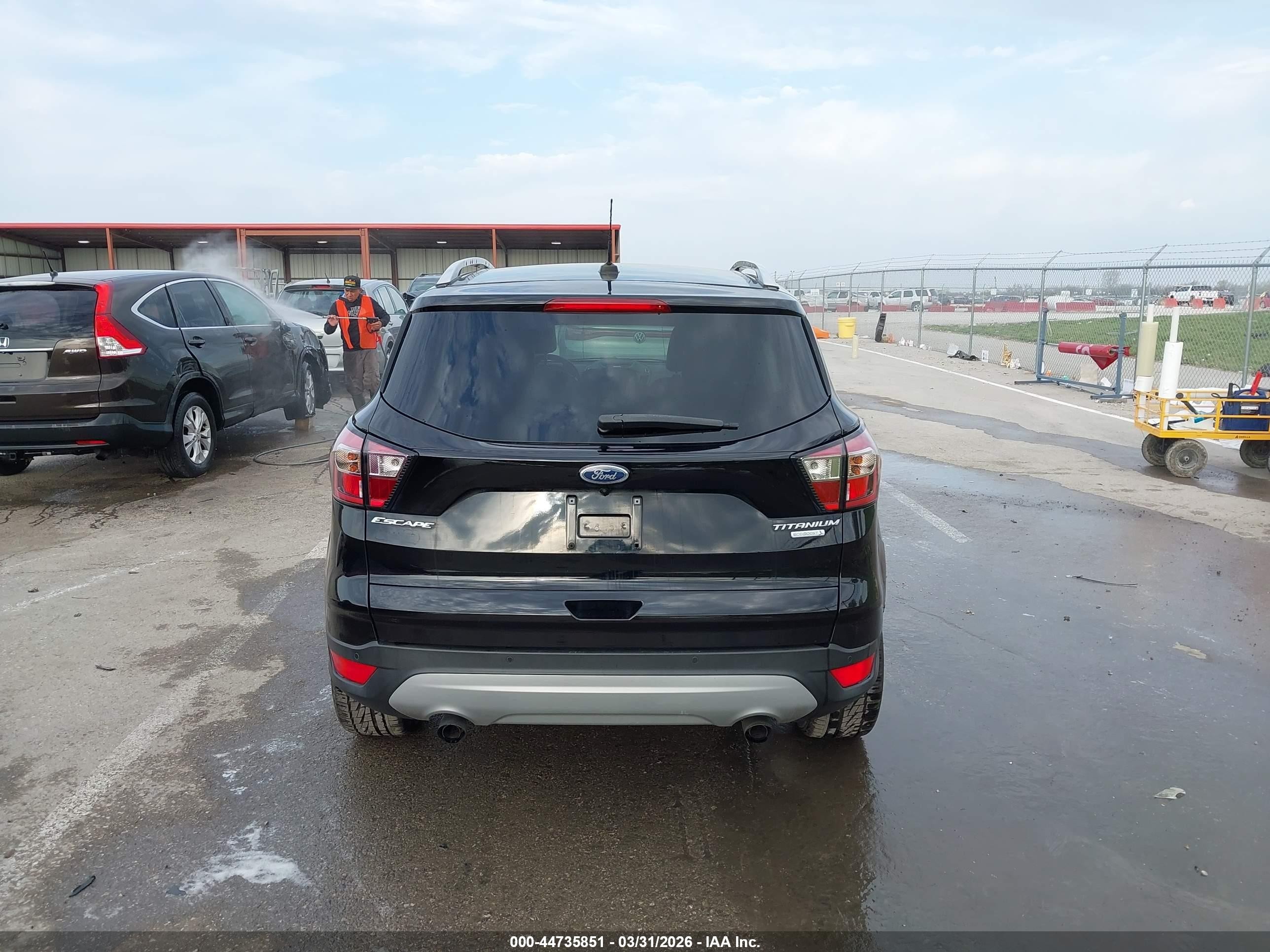 2017 Ford Escape Titanium Black vin: 1FMCU0J97HUF07363