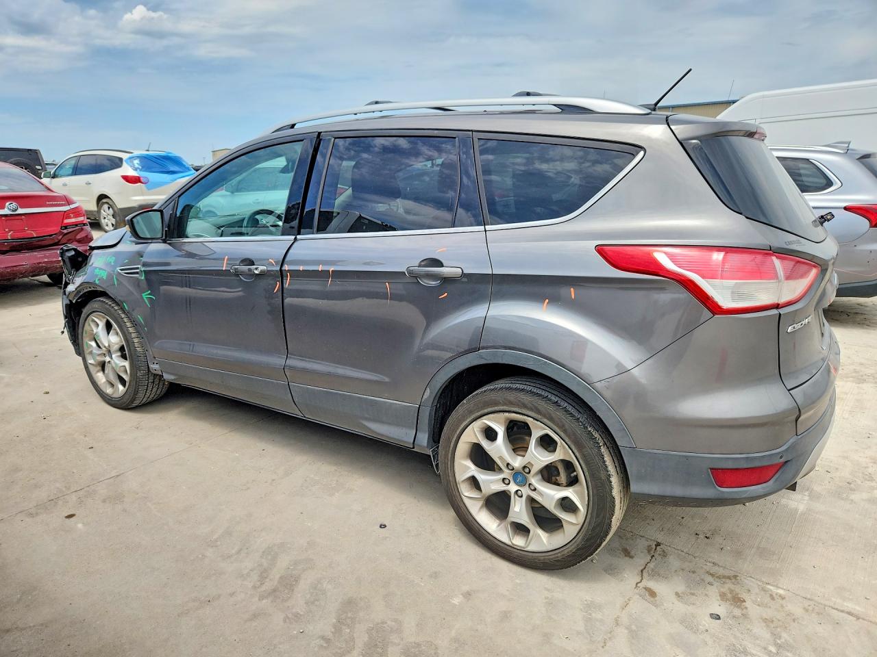 2013 Ford Escape Titanium Серый vin: 1FMCU0J98DUA00188