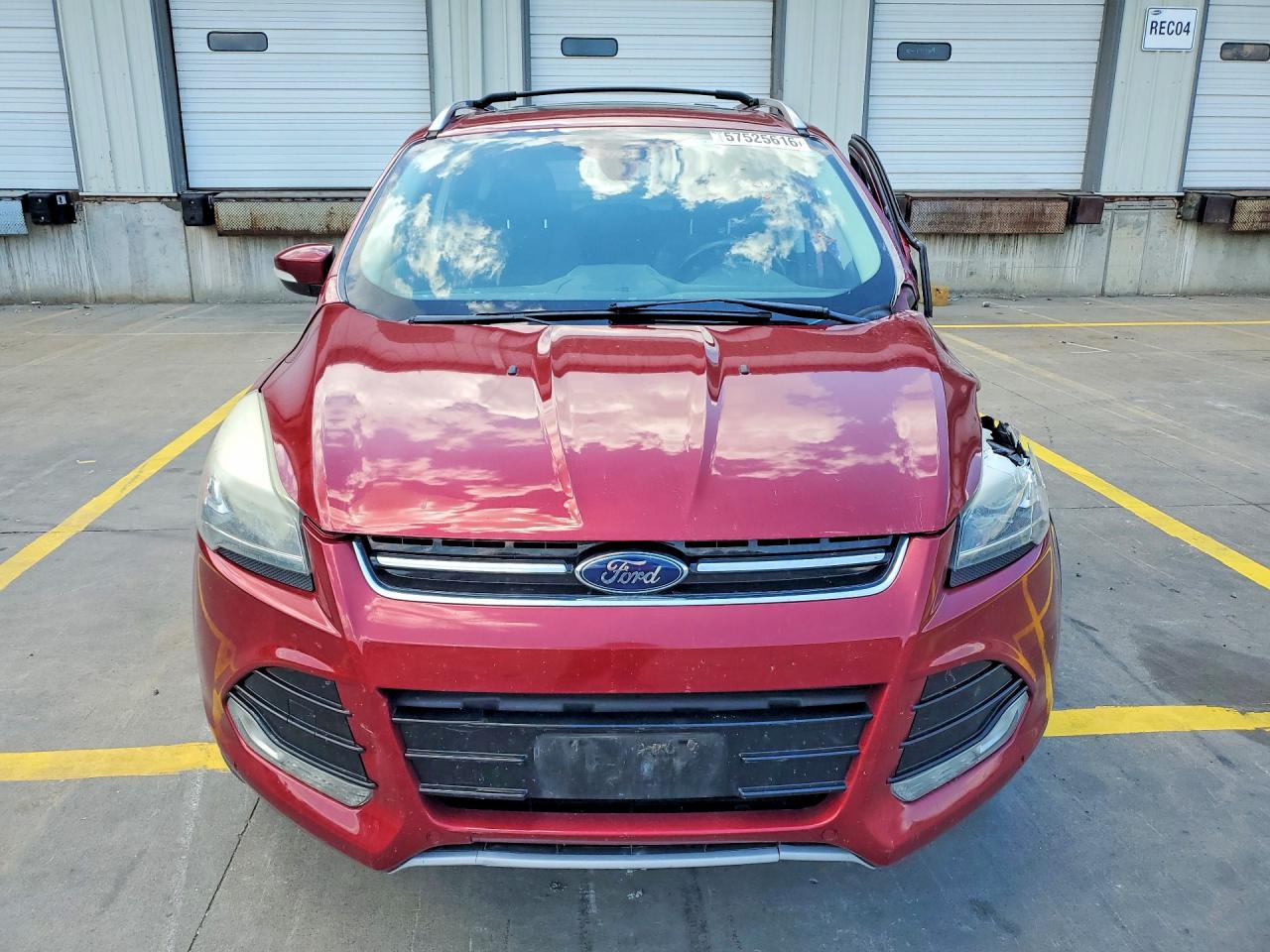 2013 Ford Escape Titanium Red vin: 1FMCU0J98DUA85114
