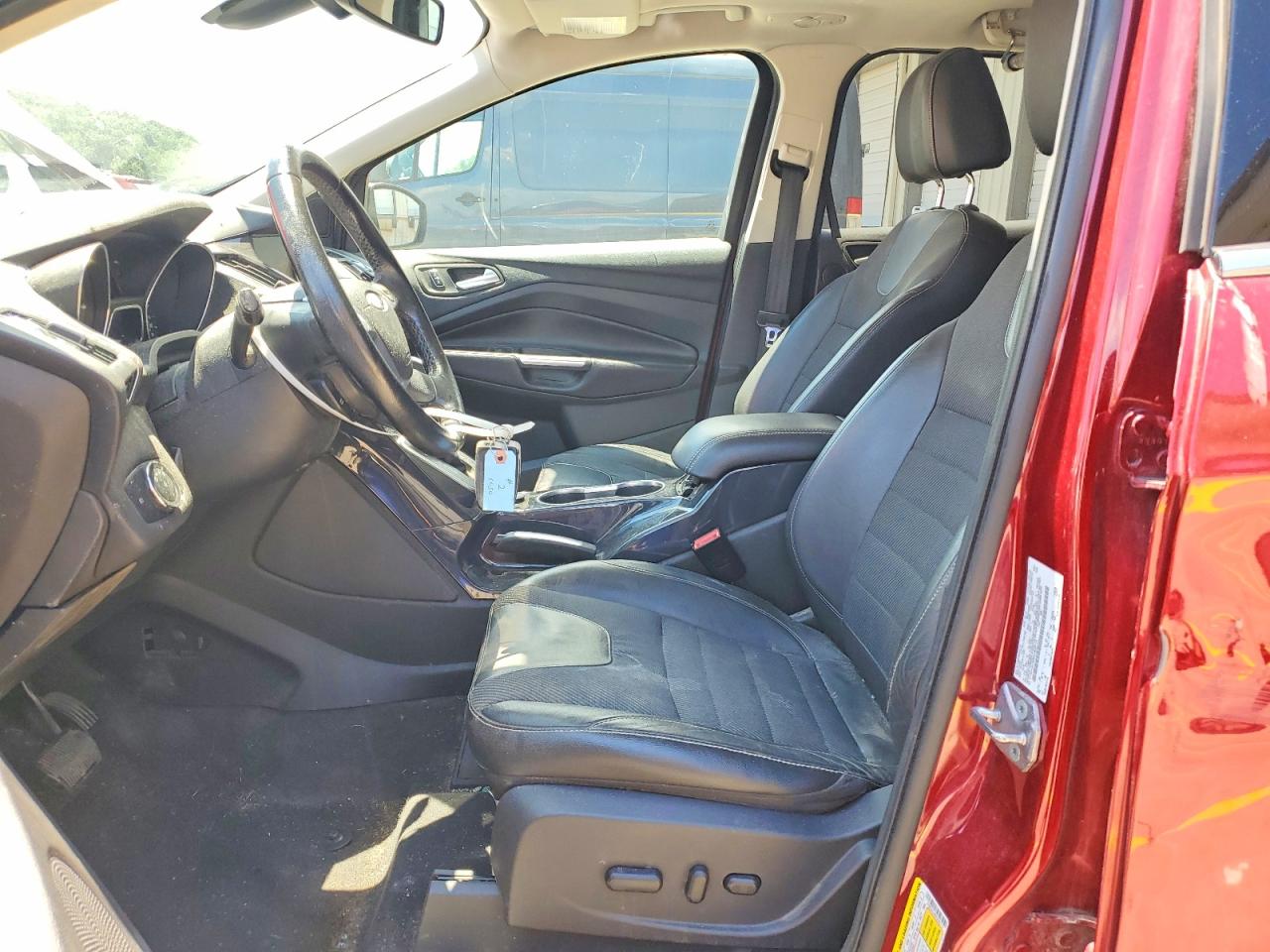 2013 Ford Escape Titanium Red vin: 1FMCU0J98DUA85114
