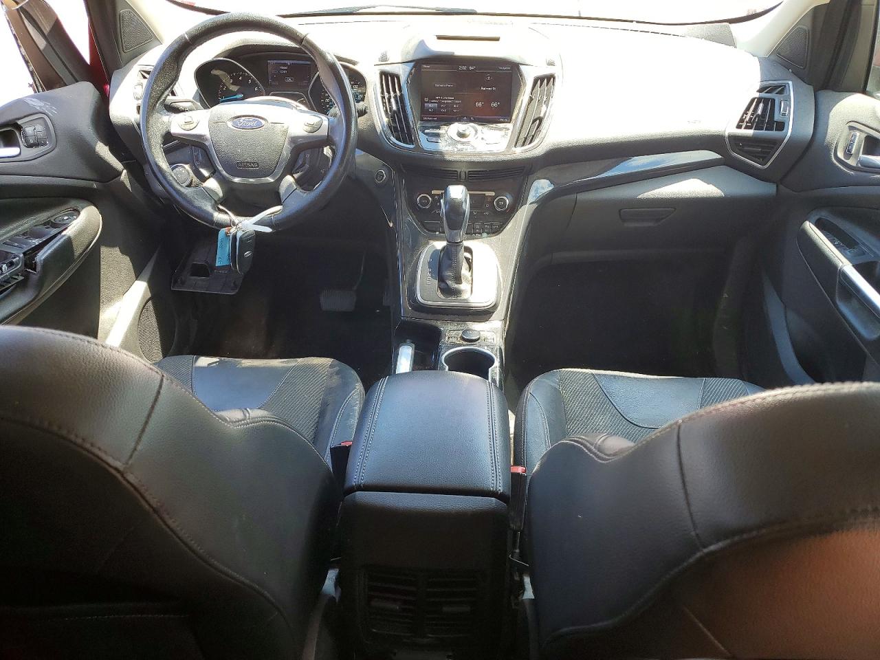 2013 Ford Escape Titanium Red vin: 1FMCU0J98DUA85114
