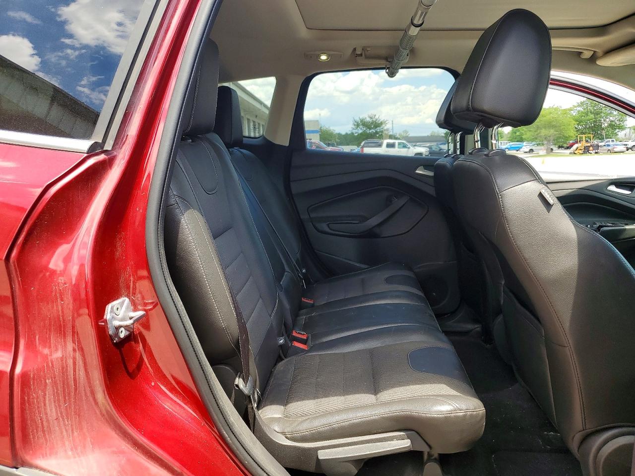 2013 Ford Escape Titanium Red vin: 1FMCU0J98DUA85114