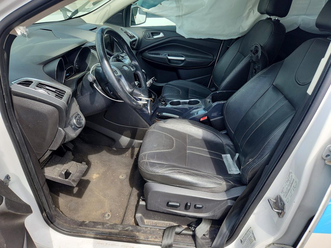 2013 Ford Escape Titanium Белый vin: 1FMCU0J98DUB14286