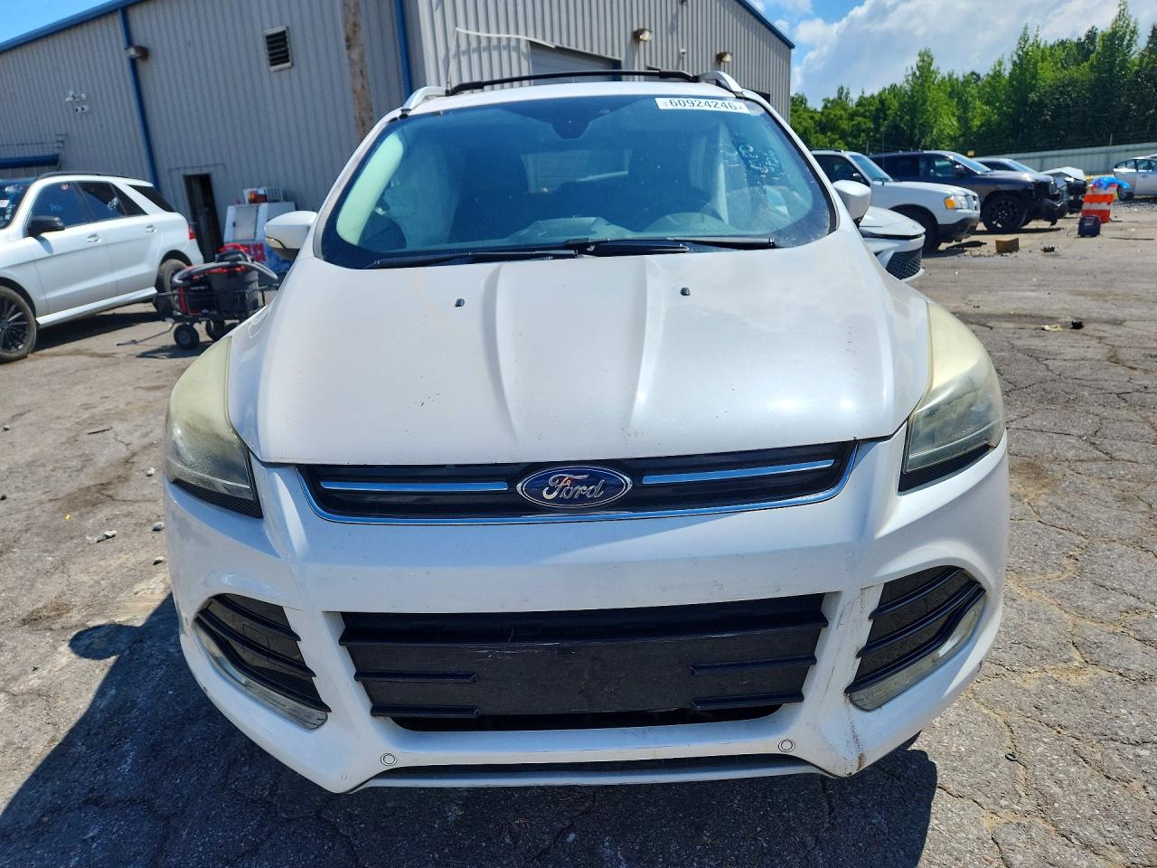 2013 Ford Escape Titanium Белый vin: 1FMCU0J98DUB14286
