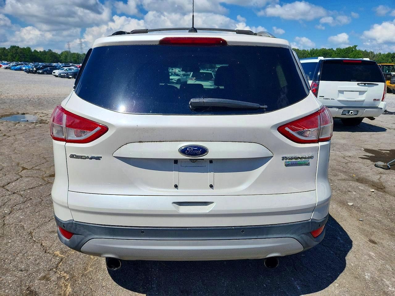 2013 Ford Escape Titanium Белый vin: 1FMCU0J98DUB14286