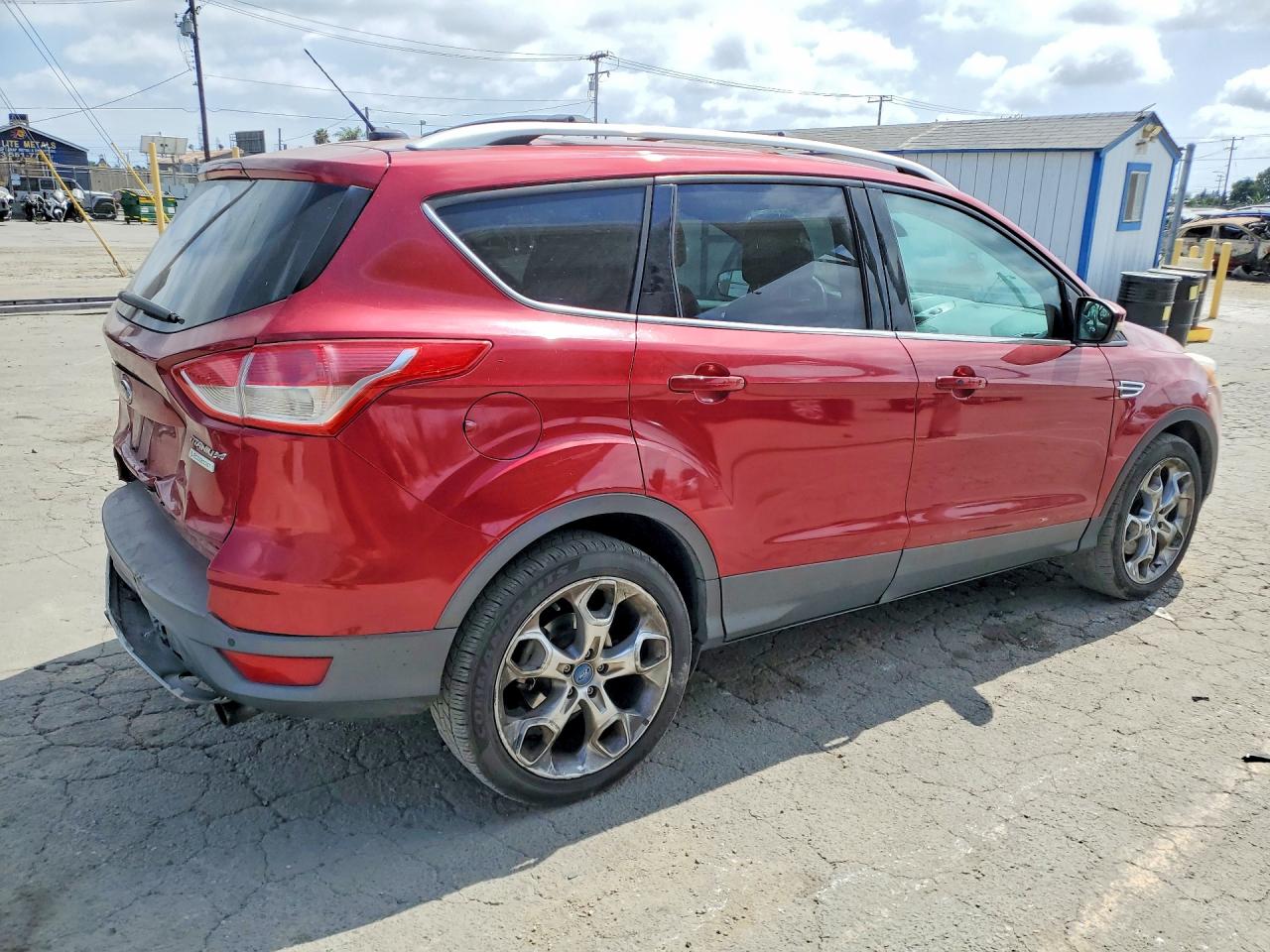 2013 Ford Escape Titanium Red vin: 1FMCU0J98DUC15666