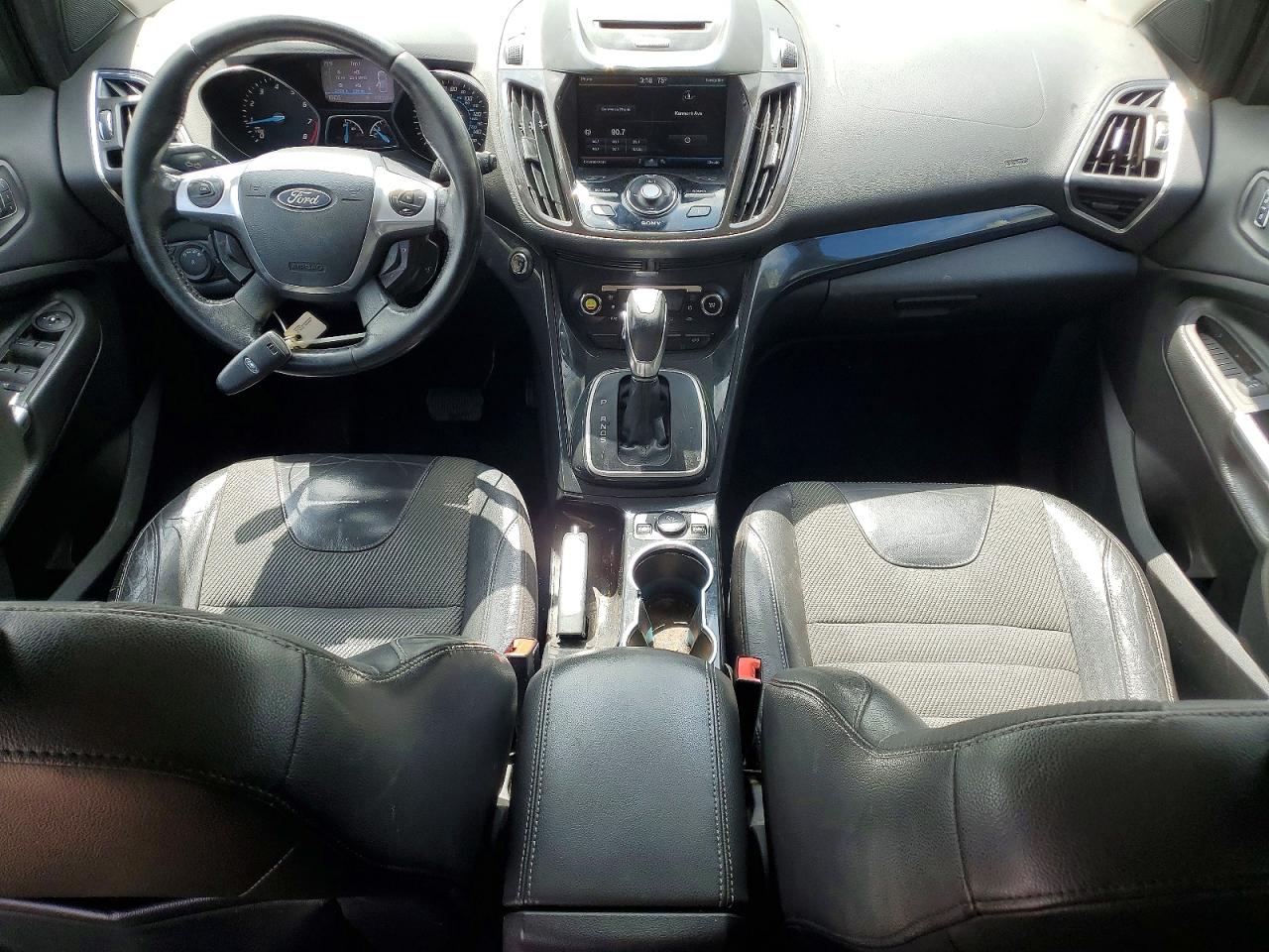 2013 Ford Escape Titanium Red vin: 1FMCU0J98DUC15666