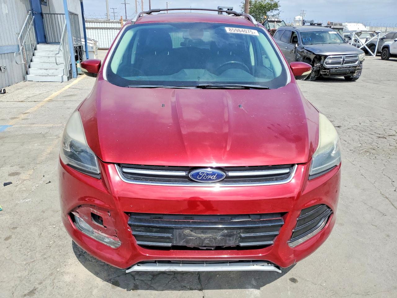 2013 Ford Escape Titanium Red vin: 1FMCU0J98DUC15666