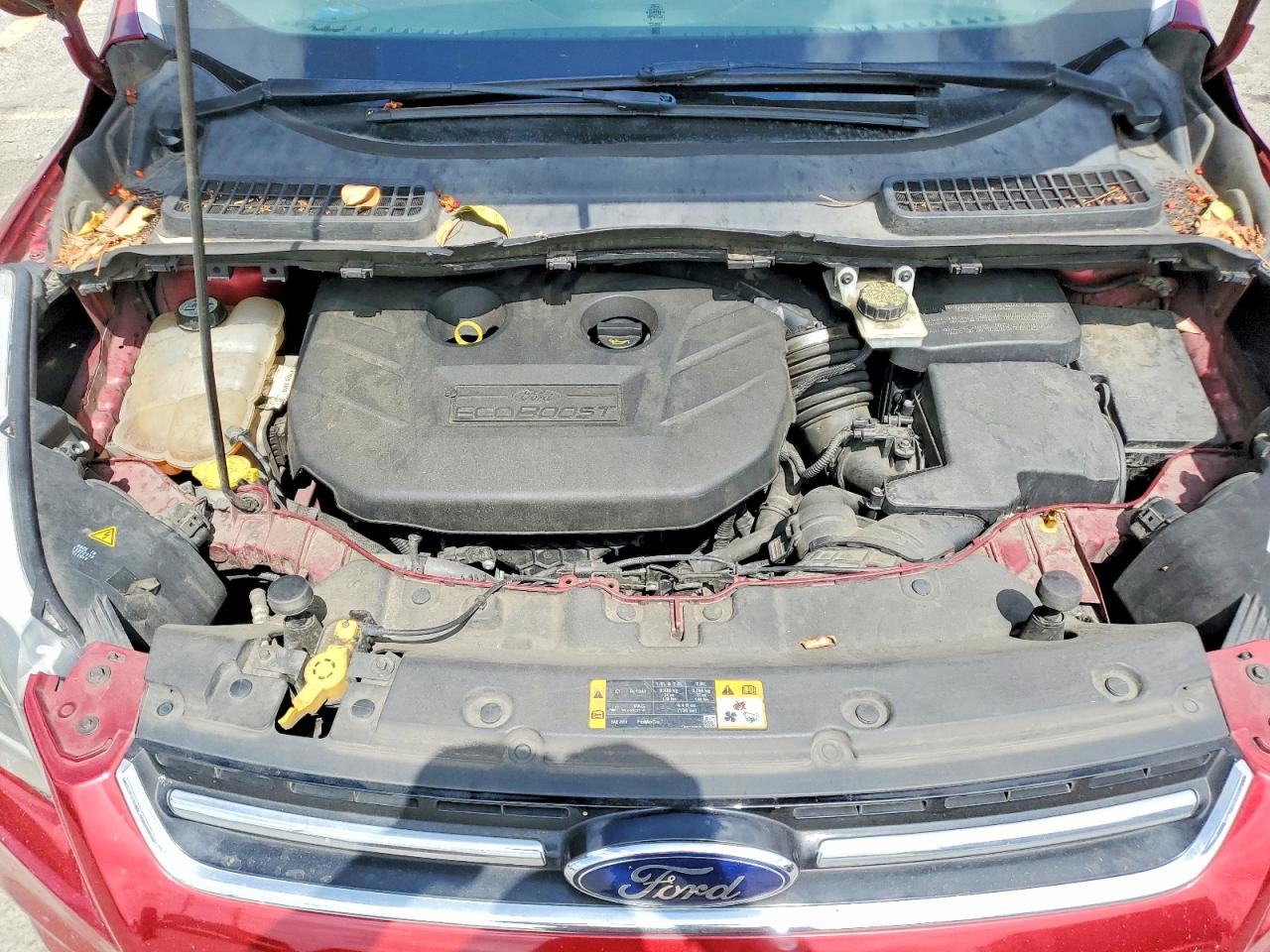 2013 Ford Escape Titanium Red vin: 1FMCU0J98DUC15666
