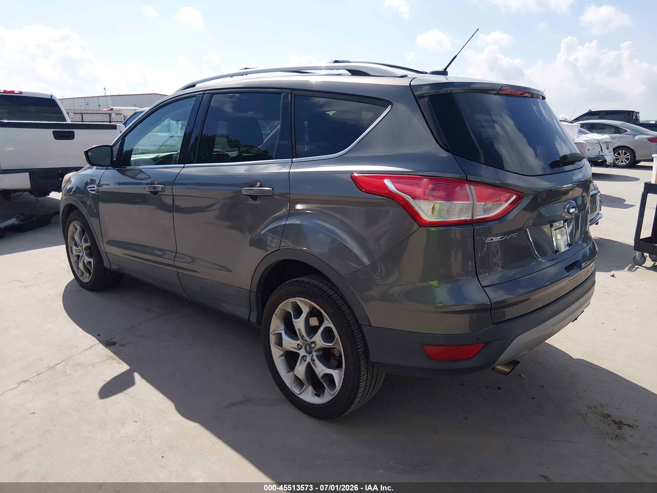 2013 Ford Escape Titanium Gray vin: 1FMCU0J98DUD01589