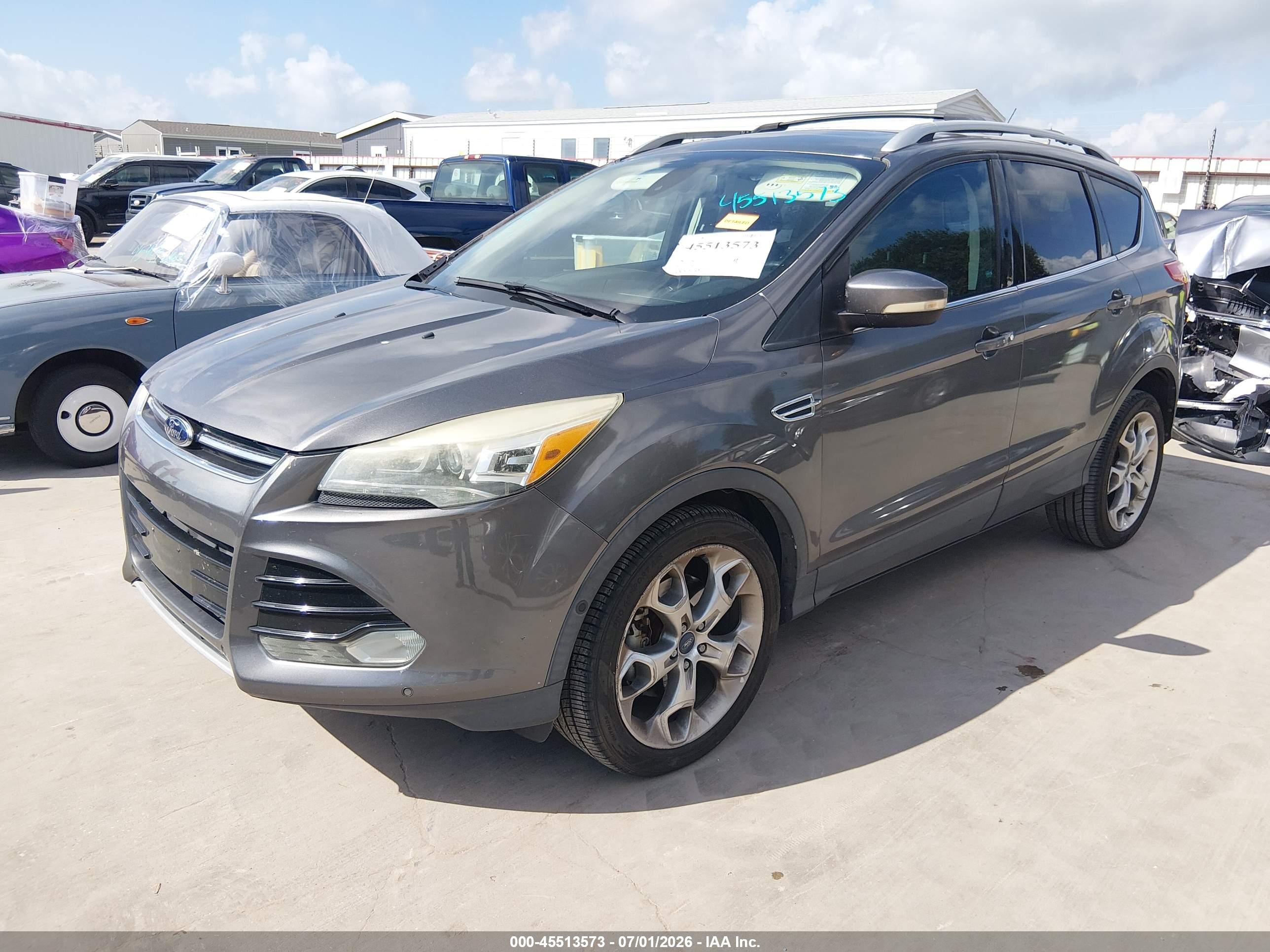 2013 Ford Escape Titanium Gray vin: 1FMCU0J98DUD01589