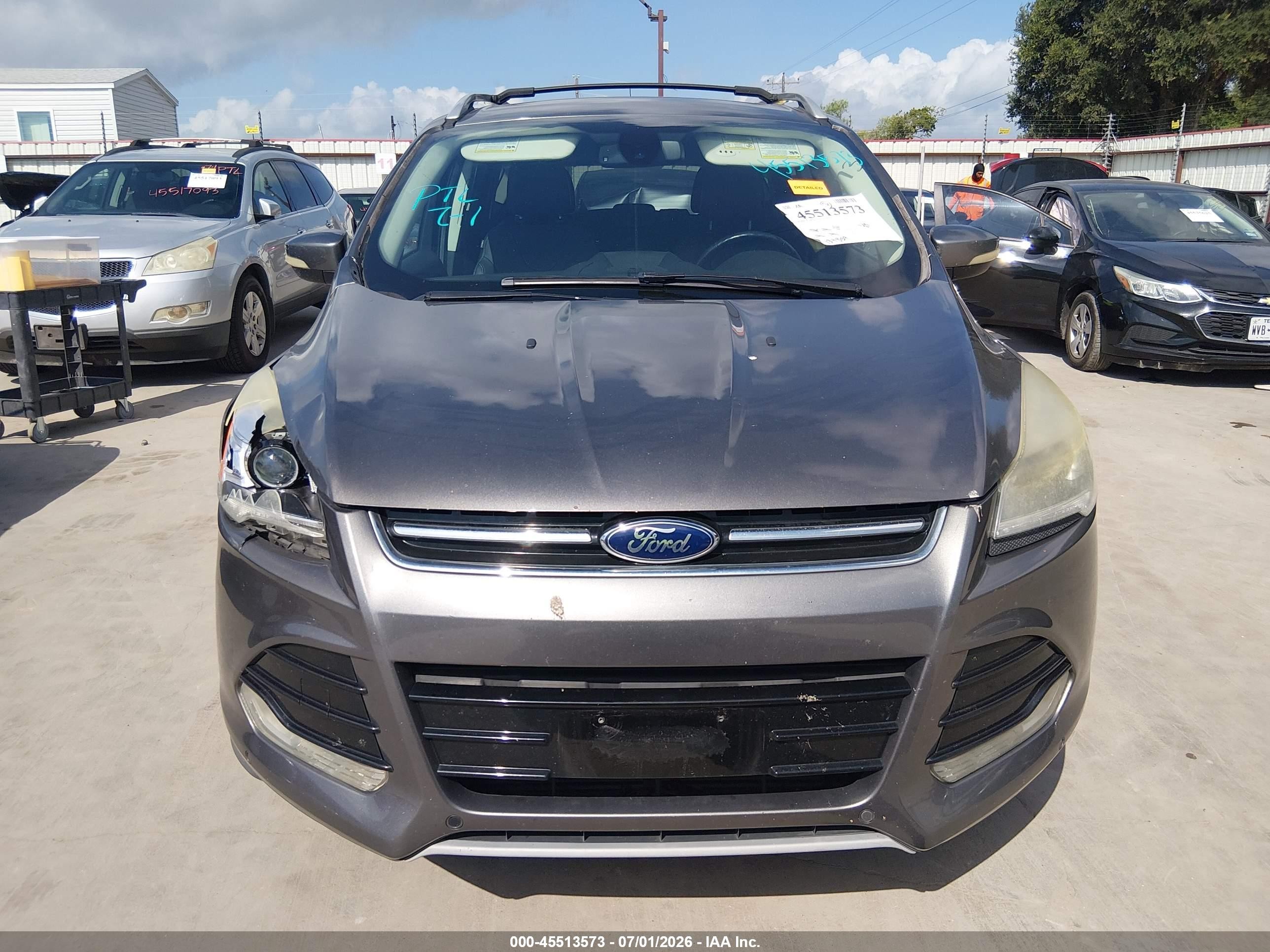 2013 Ford Escape Titanium Gray vin: 1FMCU0J98DUD01589
