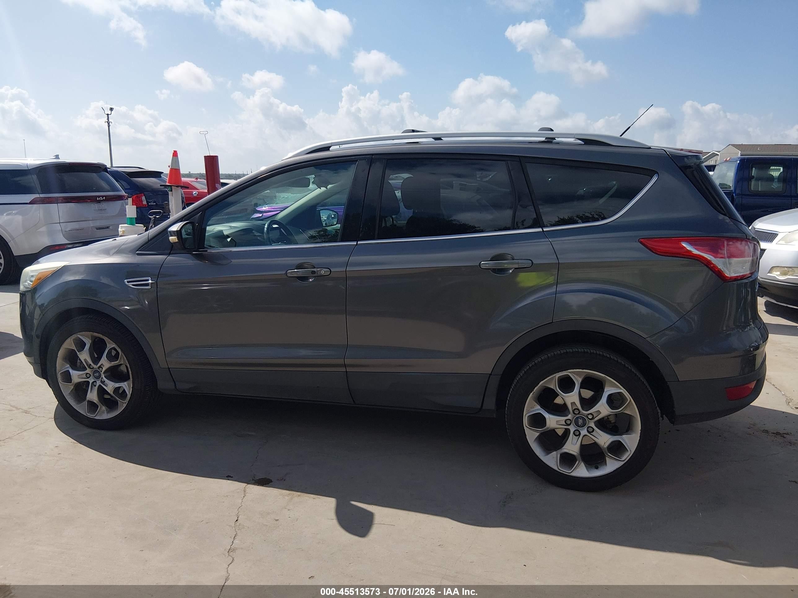 2013 Ford Escape Titanium Gray vin: 1FMCU0J98DUD01589