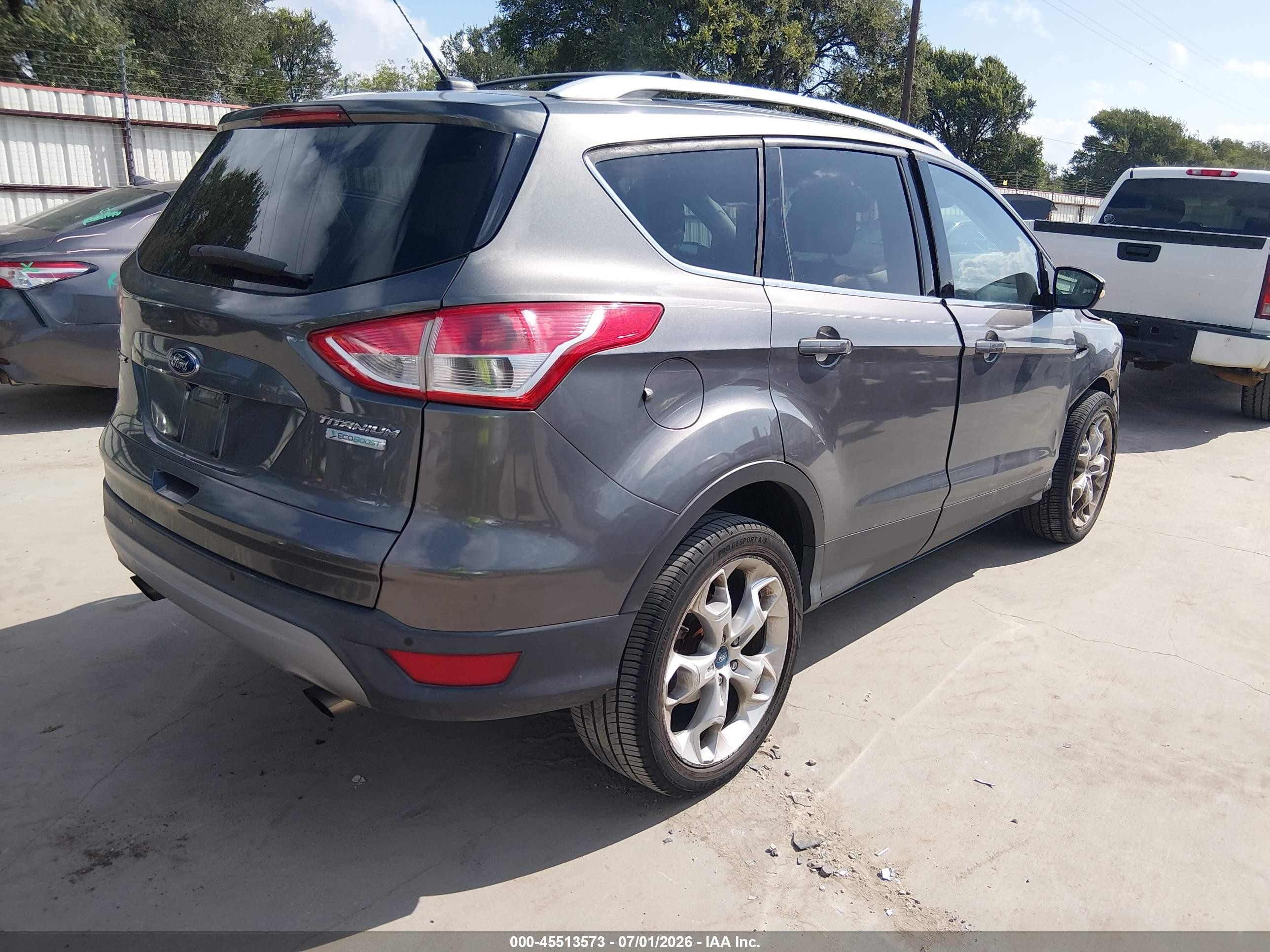 2013 Ford Escape Titanium Gray vin: 1FMCU0J98DUD01589