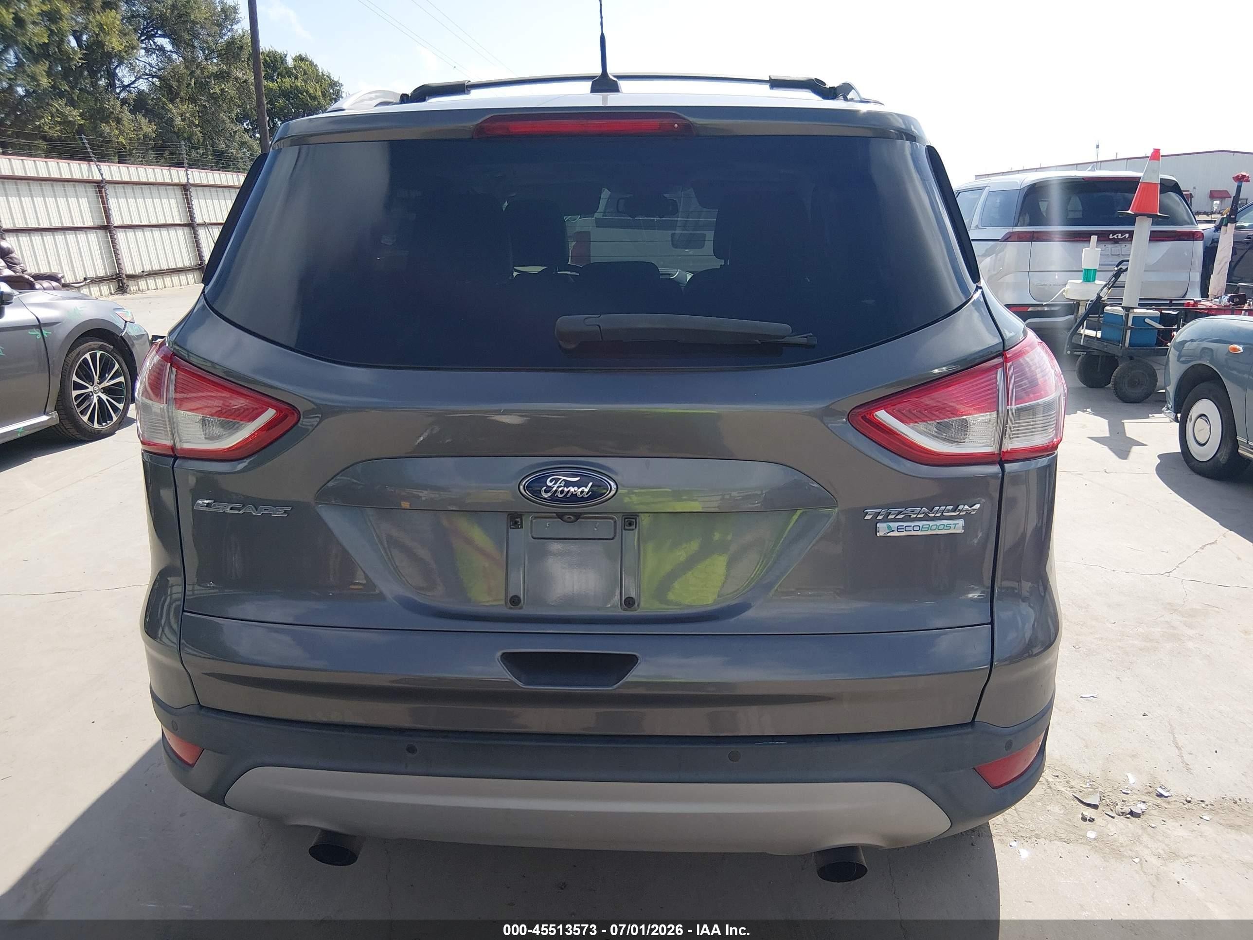 2013 Ford Escape Titanium Gray vin: 1FMCU0J98DUD01589