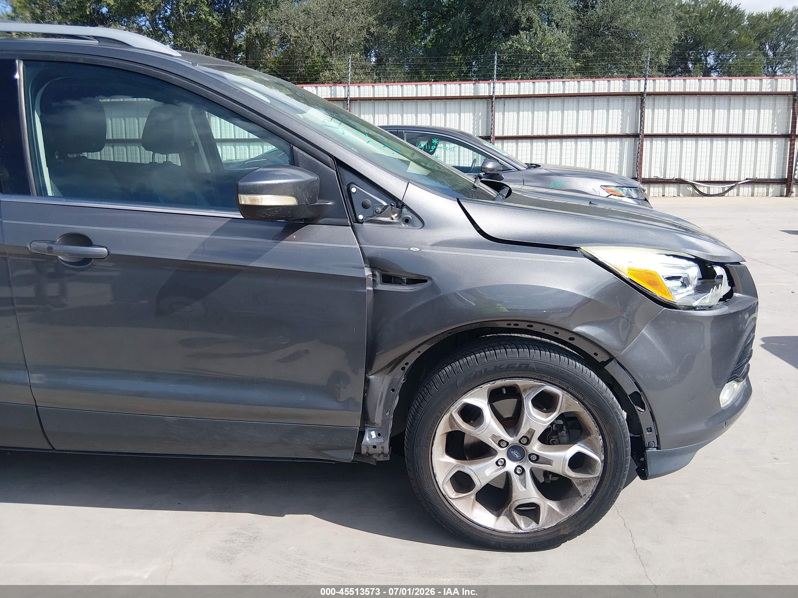 2013 Ford Escape Titanium Gray vin: 1FMCU0J98DUD01589