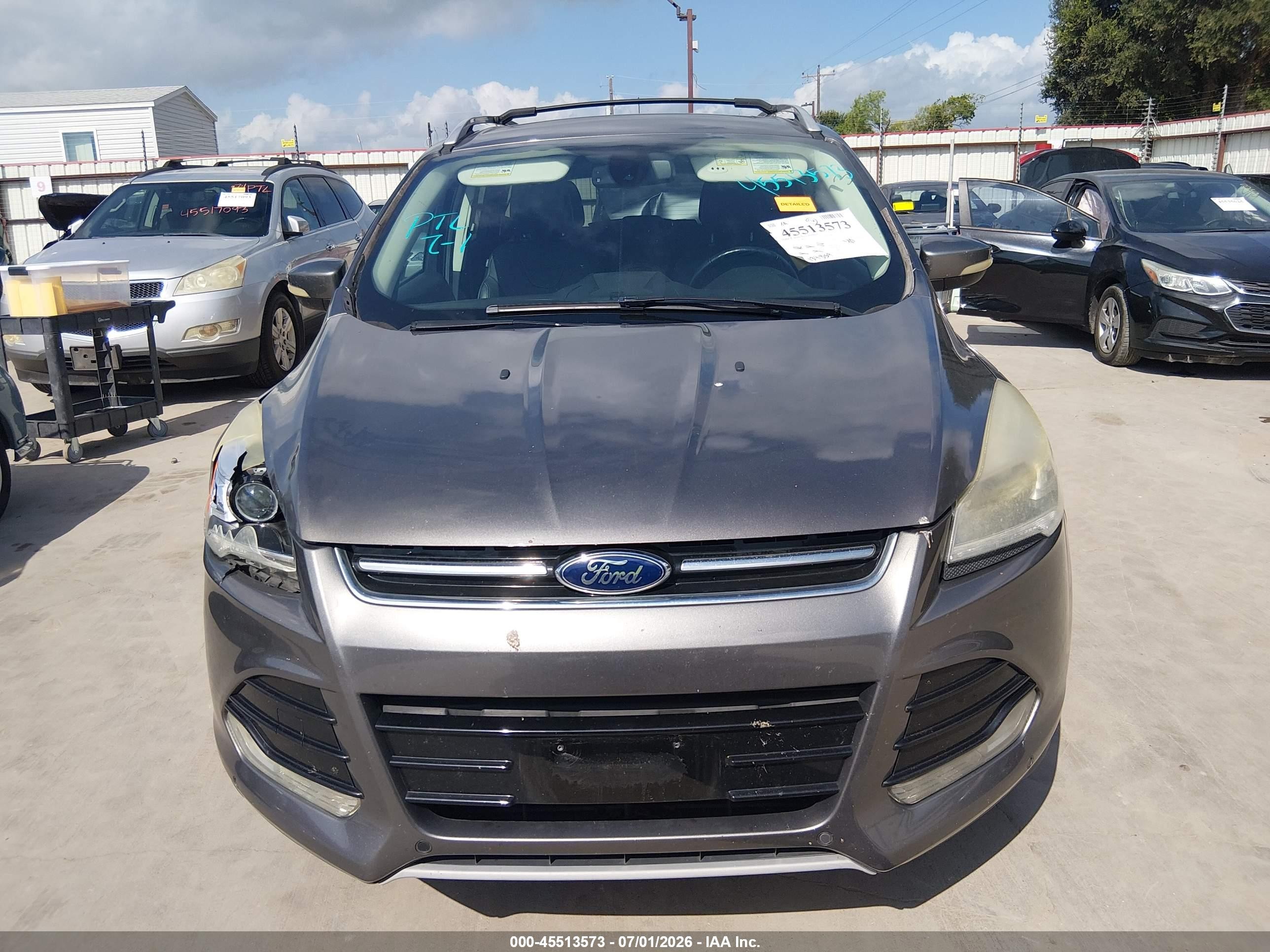 2013 Ford Escape Titanium Gray vin: 1FMCU0J98DUD01589