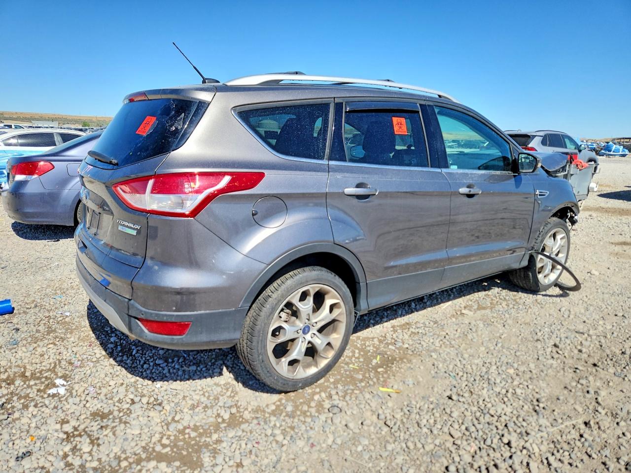 2013 Ford Escape Titanium Серый vin: 1FMCU0J98DUD54762