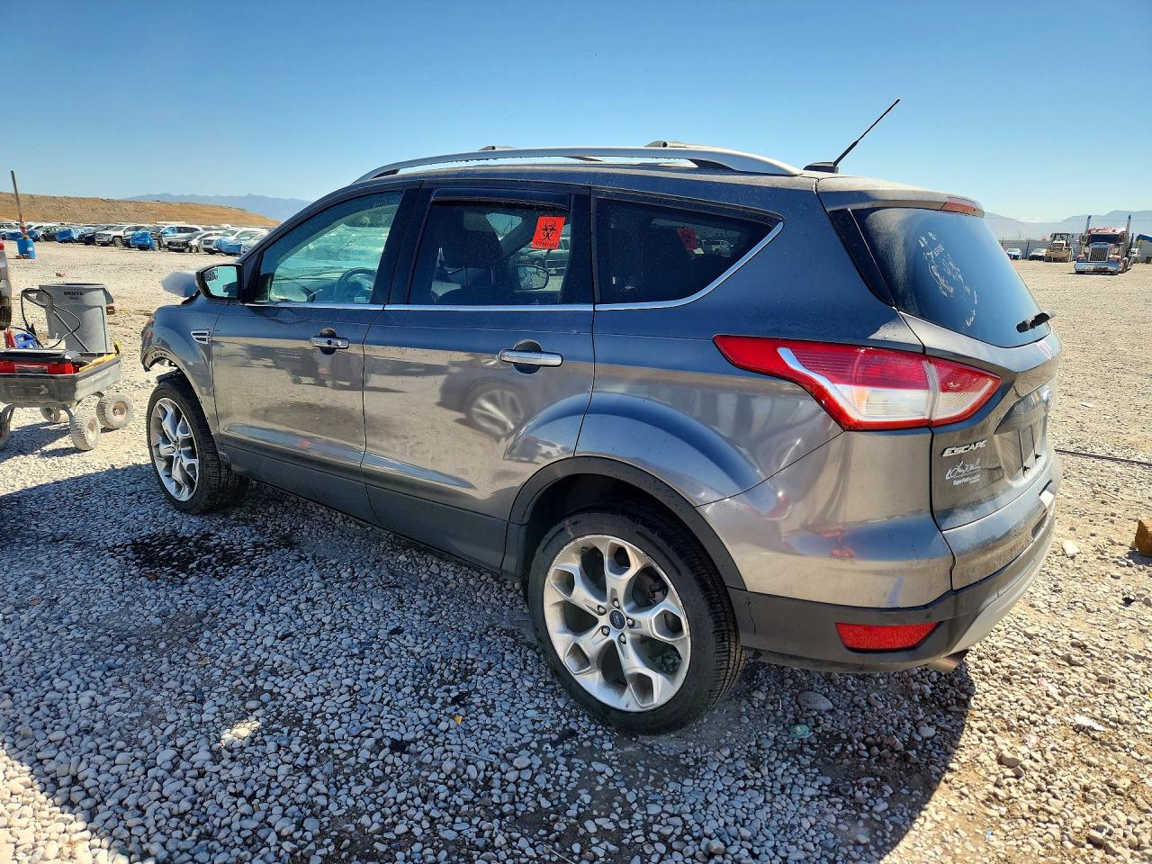 2013 Ford Escape Titanium Серый vin: 1FMCU0J98DUD54762