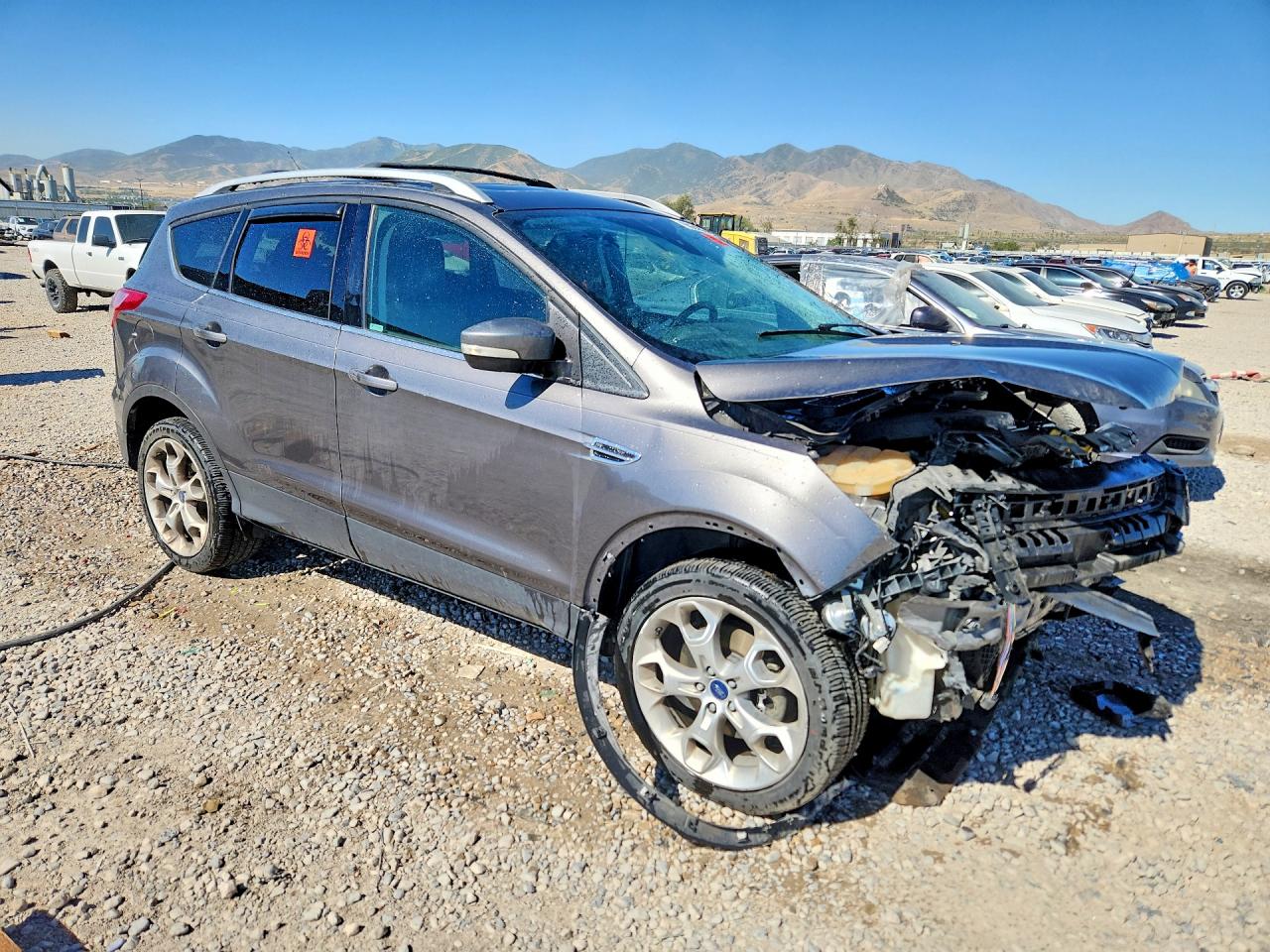 2013 Ford Escape Titanium Серый vin: 1FMCU0J98DUD54762