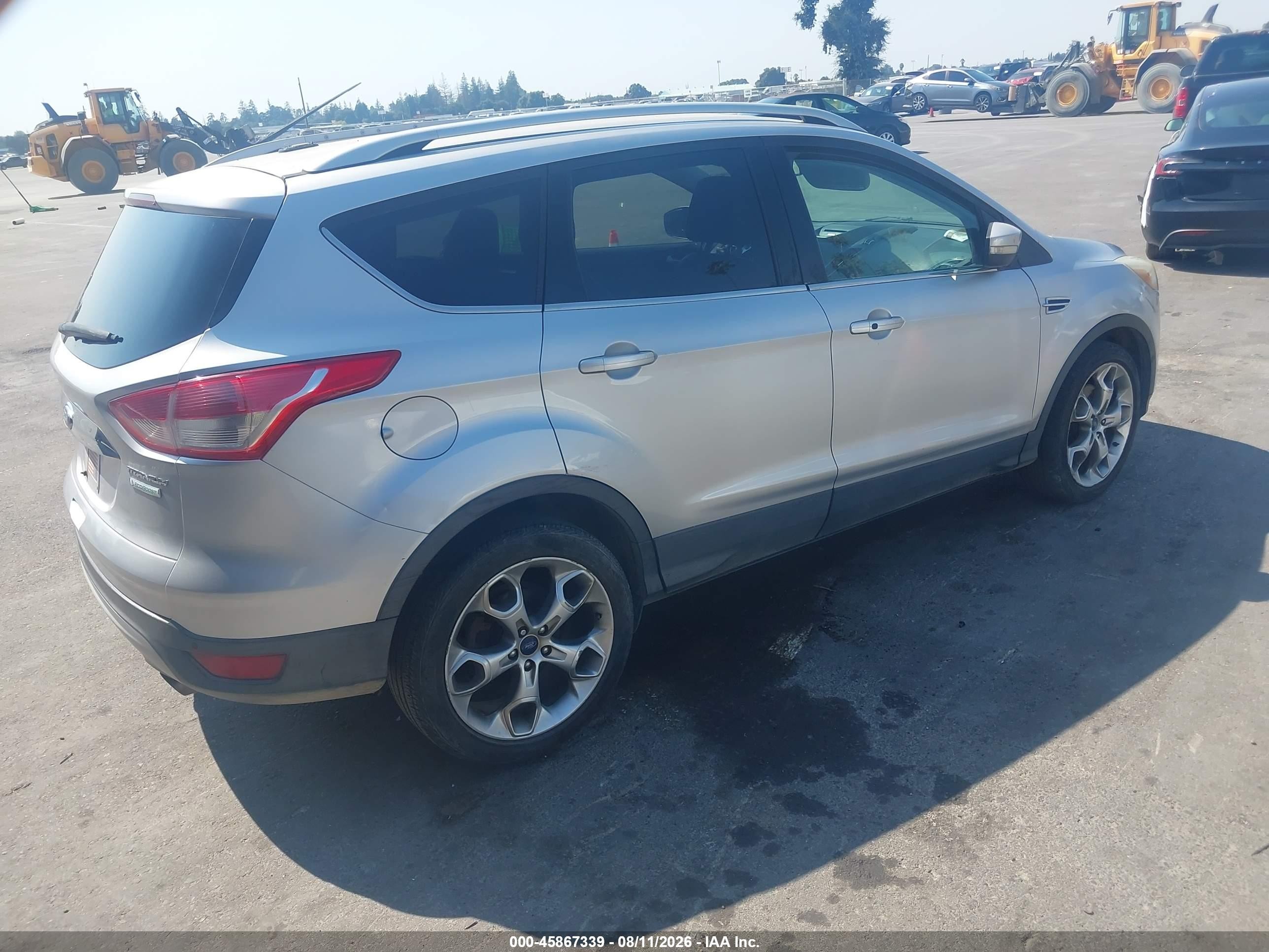 2014 Ford Escape Titanium Silver vin: 1FMCU0J98EUA22502