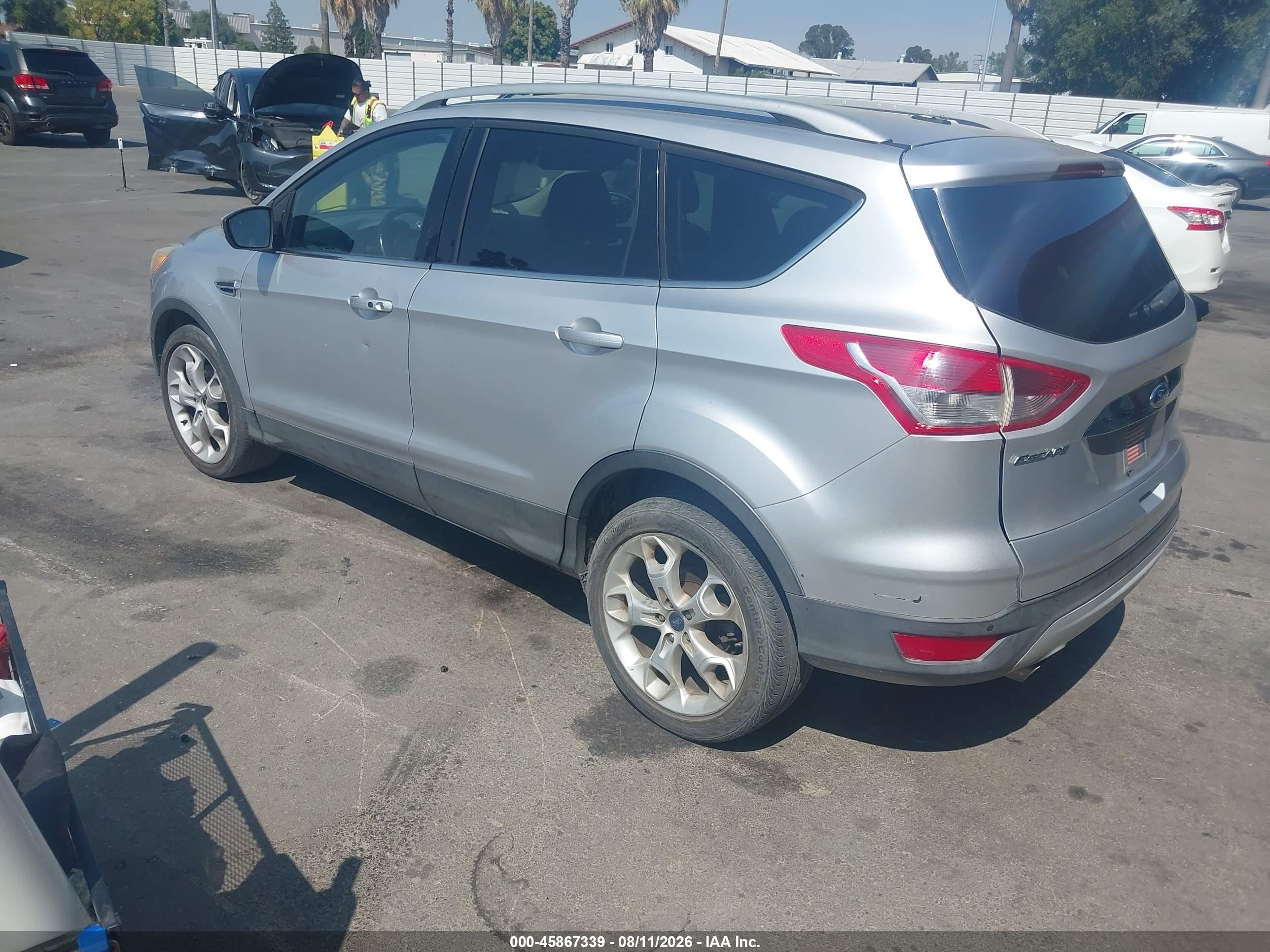 2014 Ford Escape Titanium Silver vin: 1FMCU0J98EUA22502