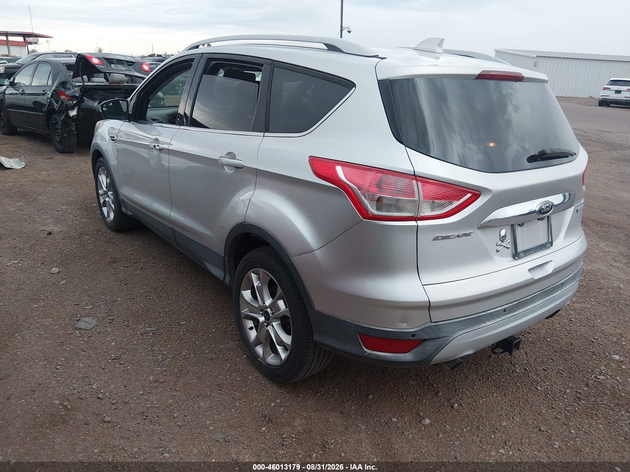 2014 Ford Escape Titanium Silver vin: 1FMCU0J98EUA46041