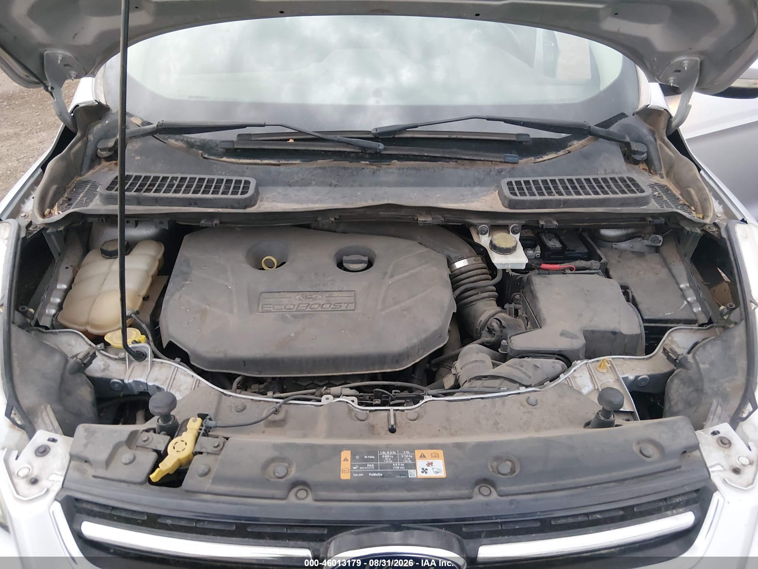 2014 Ford Escape Titanium Silver vin: 1FMCU0J98EUA46041