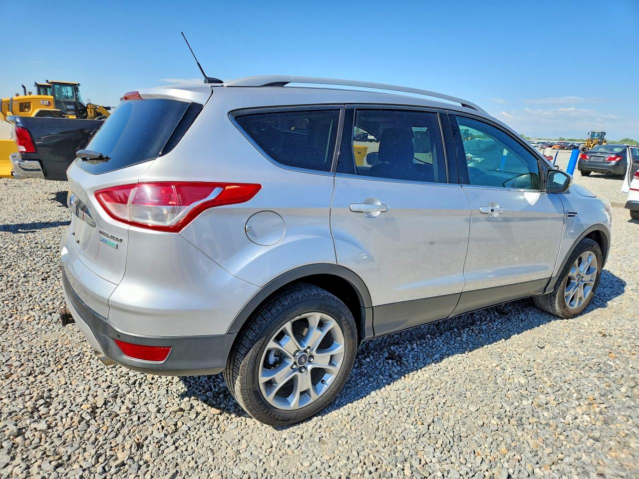 2014 Ford Escape Titanium Silver vin: 1FMCU0J98EUA61025
