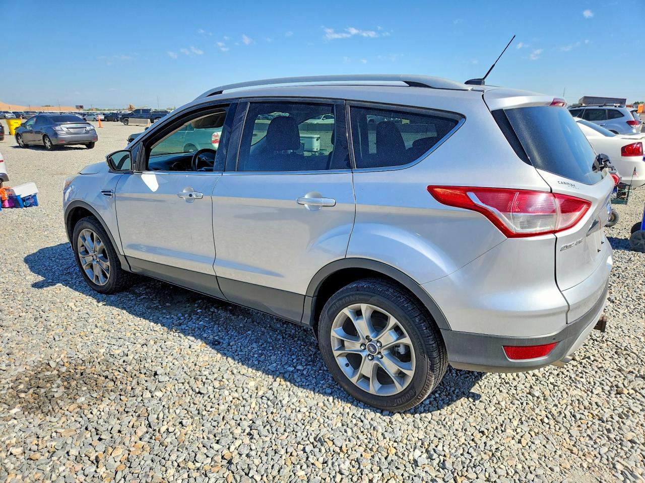 2014 Ford Escape Titanium Silver vin: 1FMCU0J98EUA61025