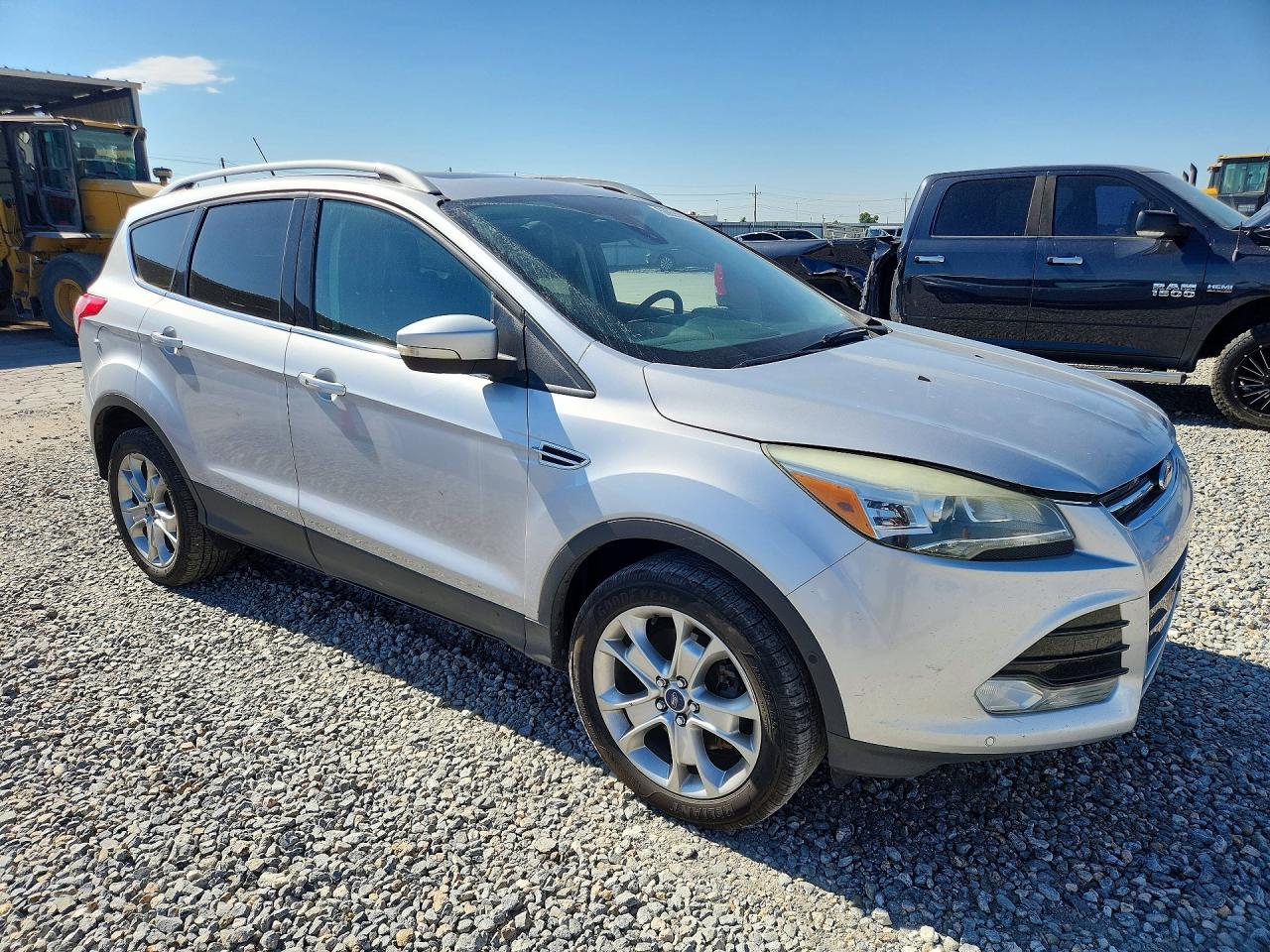 2014 Ford Escape Titanium Silver vin: 1FMCU0J98EUA61025