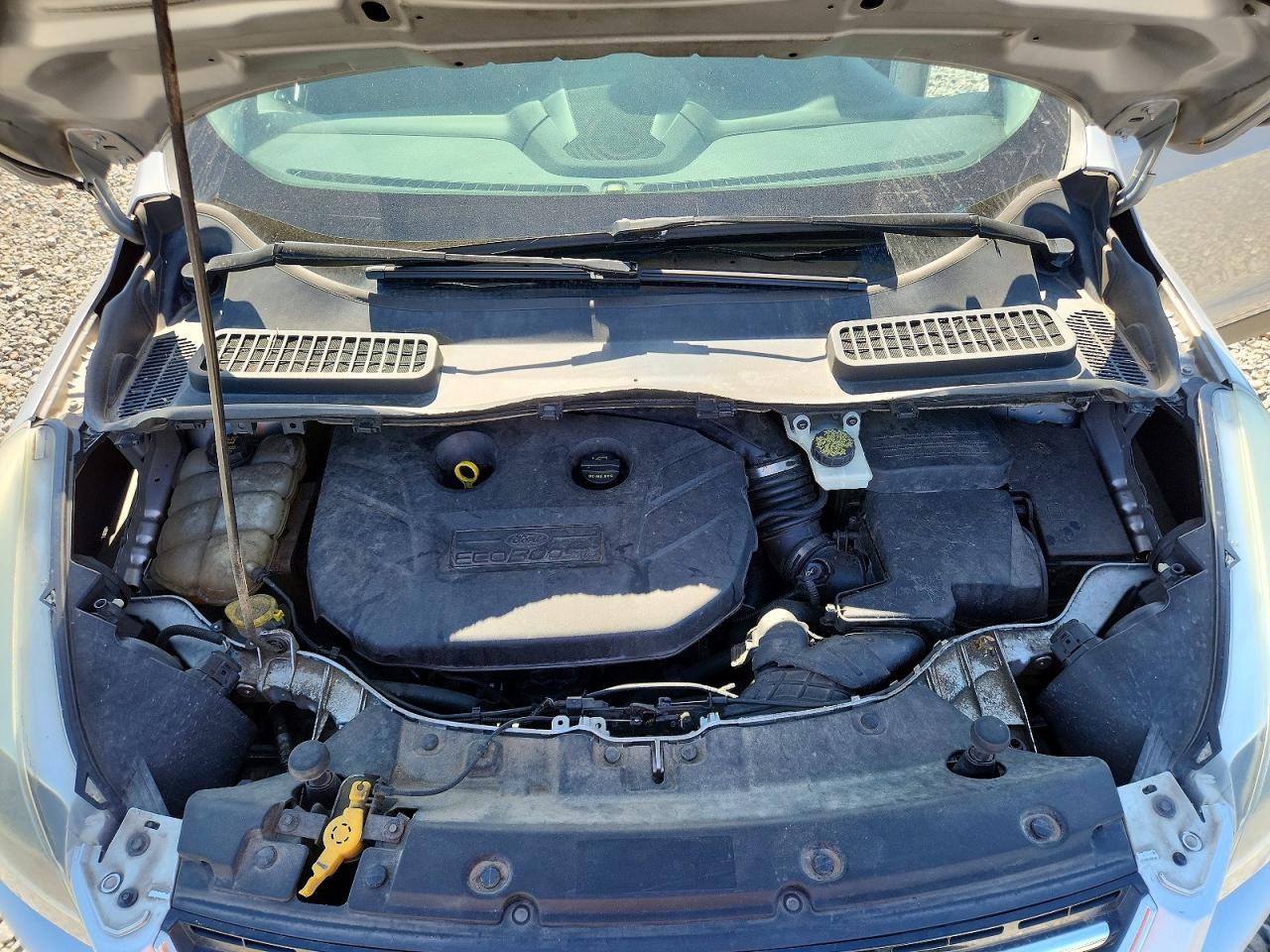 2014 Ford Escape Titanium Silver vin: 1FMCU0J98EUA61025