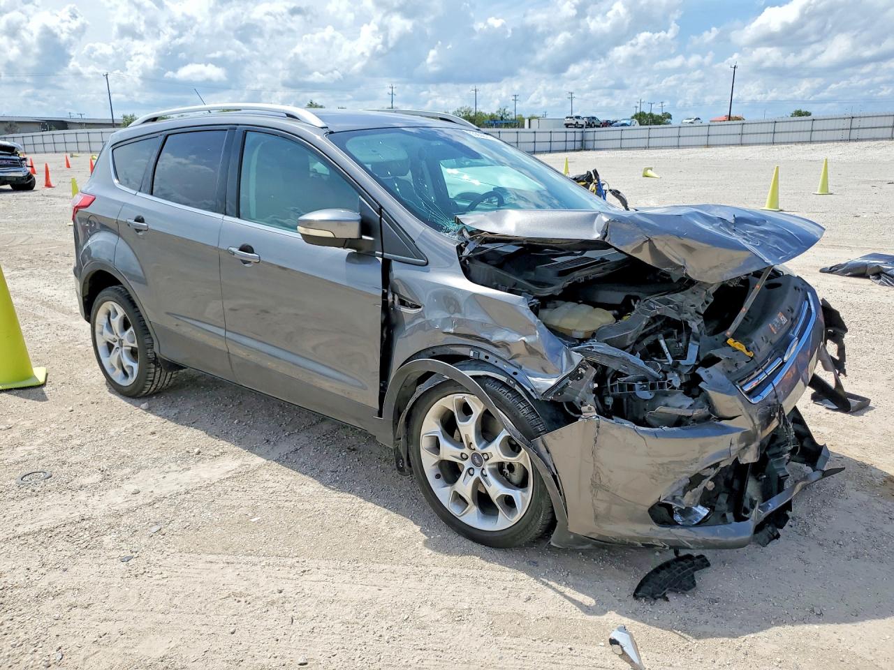 2014 Ford Escape Titanium Gray vin: 1FMCU0J98EUA92615