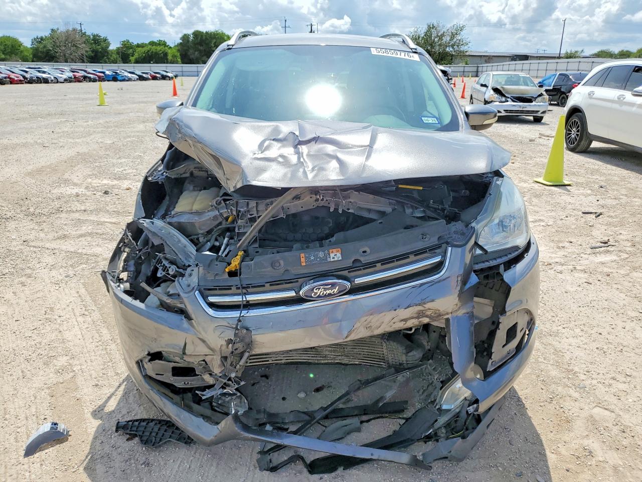 2014 Ford Escape Titanium Gray vin: 1FMCU0J98EUA92615