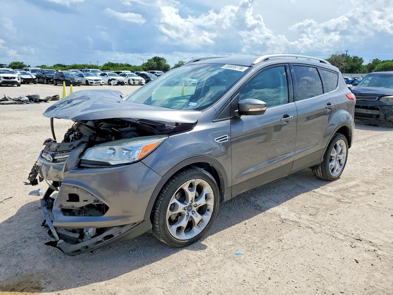 2014 Ford Escape Titanium Gray vin: 1FMCU0J98EUA92615