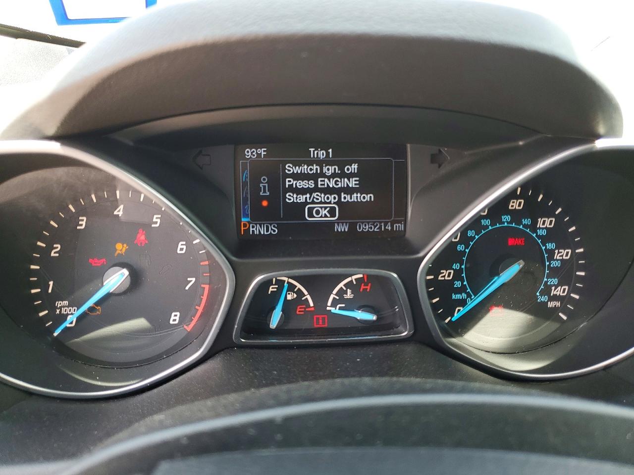 2014 Ford Escape Titanium Gray vin: 1FMCU0J98EUA92615