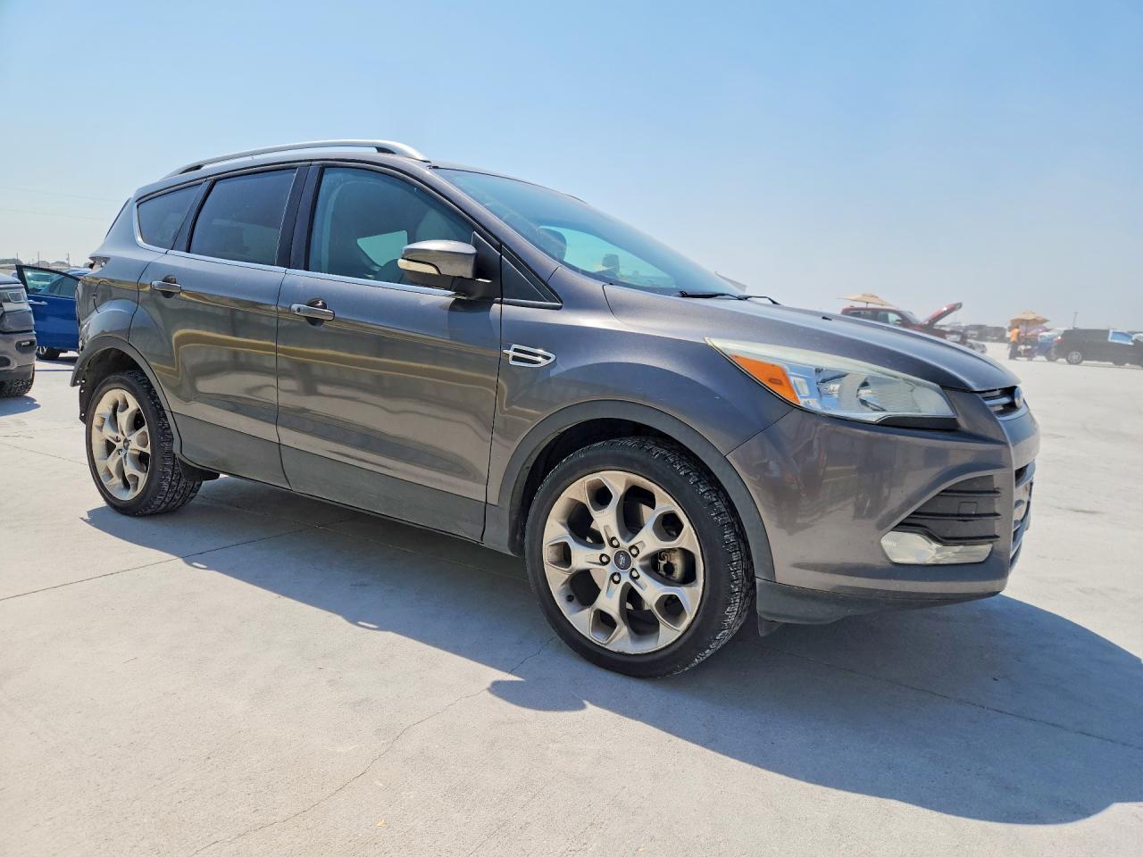 2014 Ford Escape Titanium Серый vin: 1FMCU0J98EUB15293