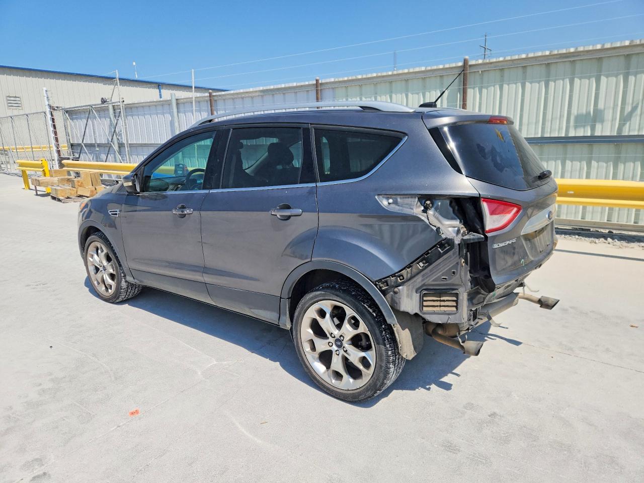 2014 Ford Escape Titanium Серый vin: 1FMCU0J98EUB15293