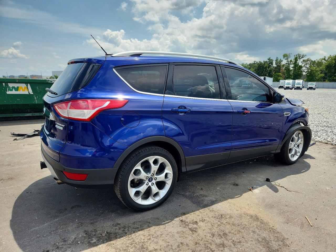 2014 Ford Escape Titanium Blue vin: 1FMCU0J98EUB56085