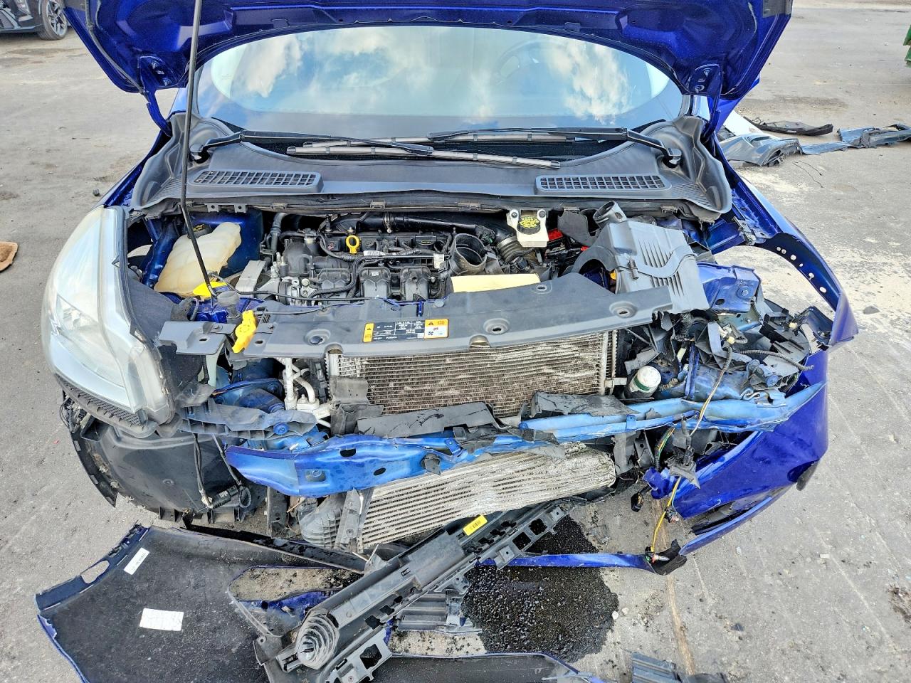 2014 Ford Escape Titanium Blue vin: 1FMCU0J98EUB56085