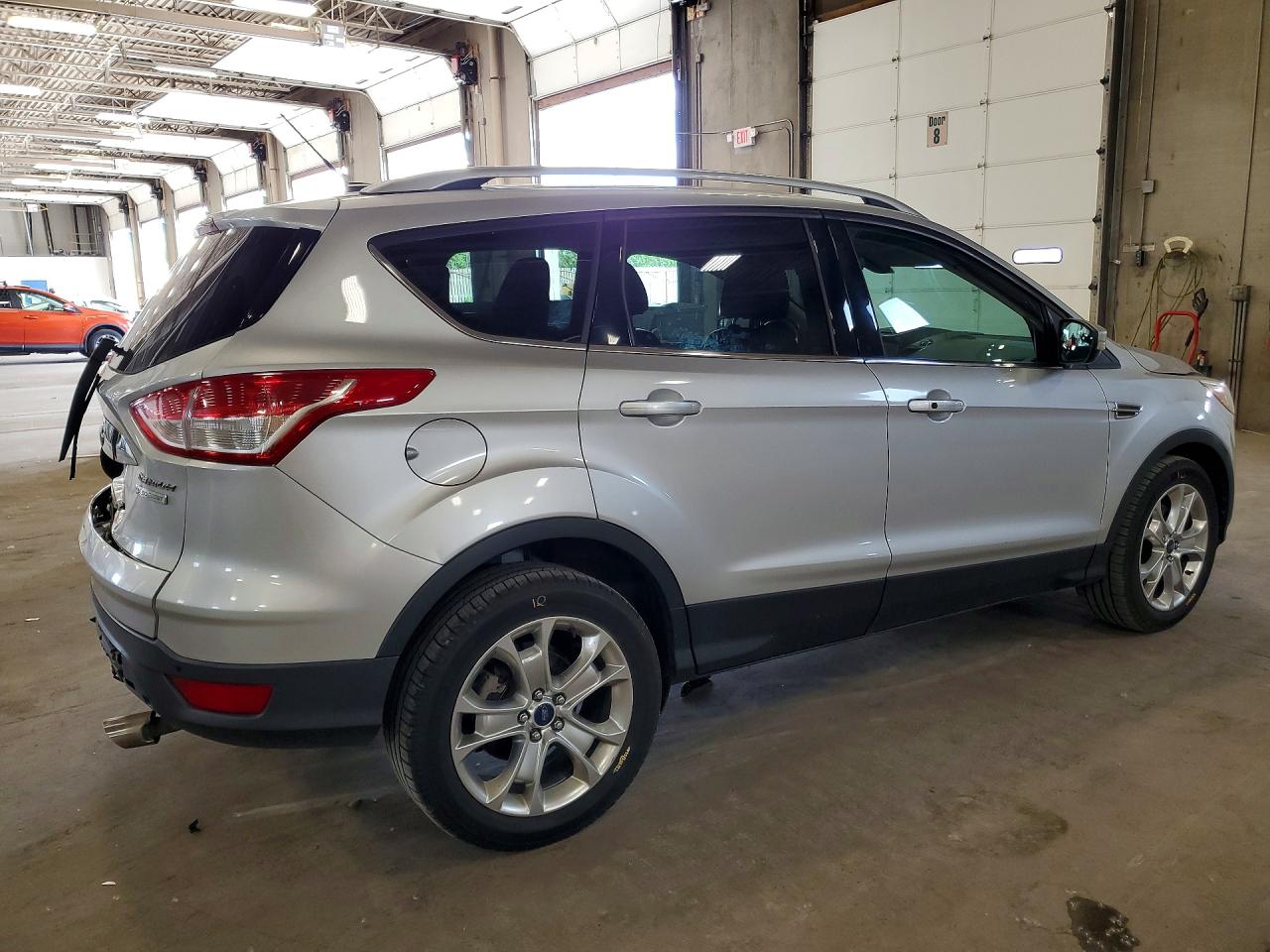 2014 Ford Escape Titanium Silver vin: 1FMCU0J98EUB98868