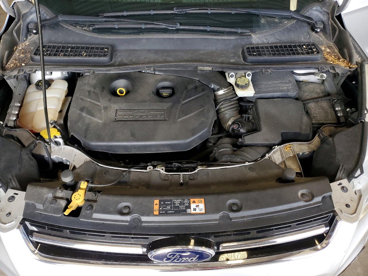 2014 Ford Escape Titanium Silver vin: 1FMCU0J98EUB98868