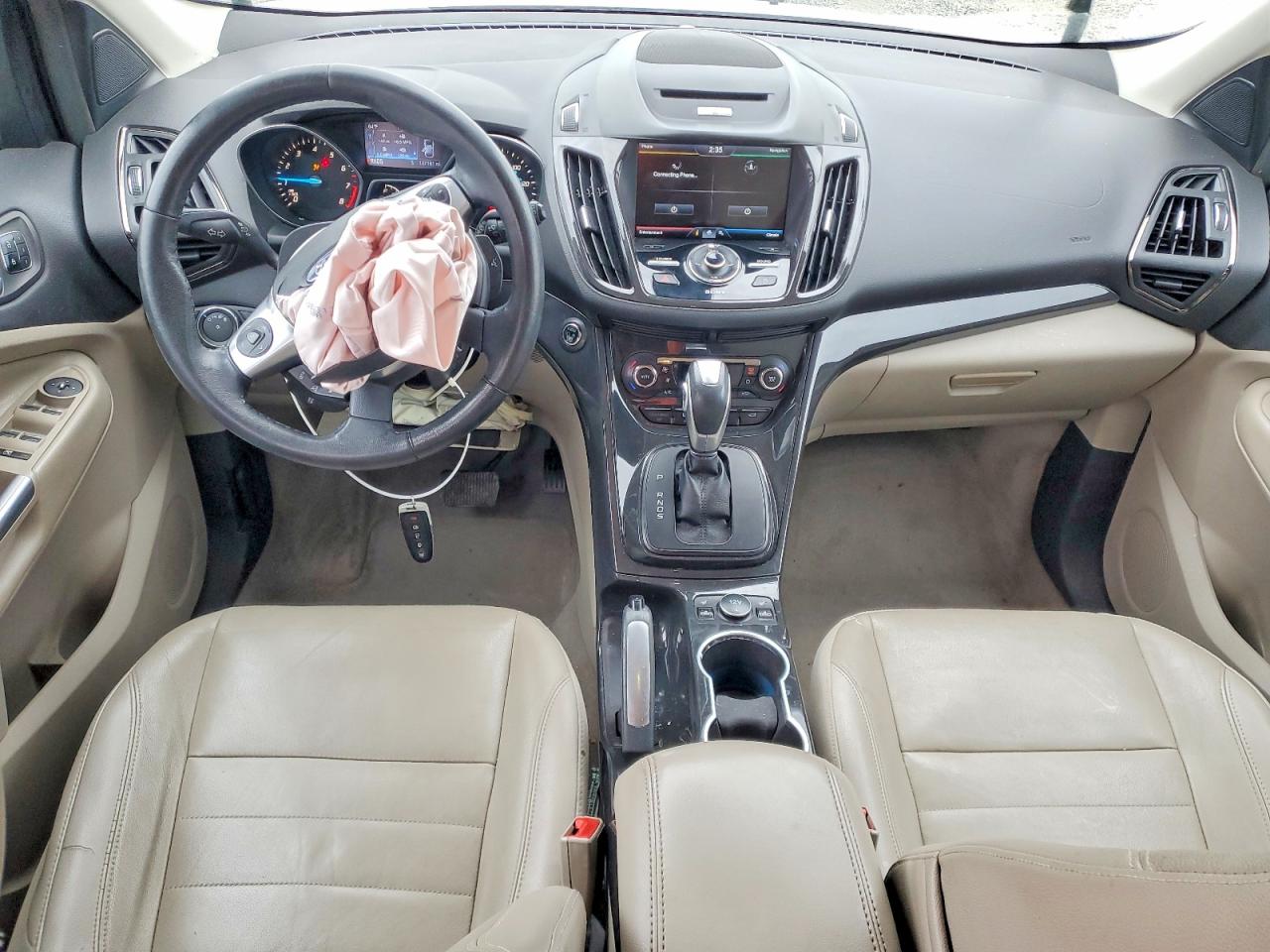2014 Ford Escape Titanium Silver vin: 1FMCU0J98EUD25344