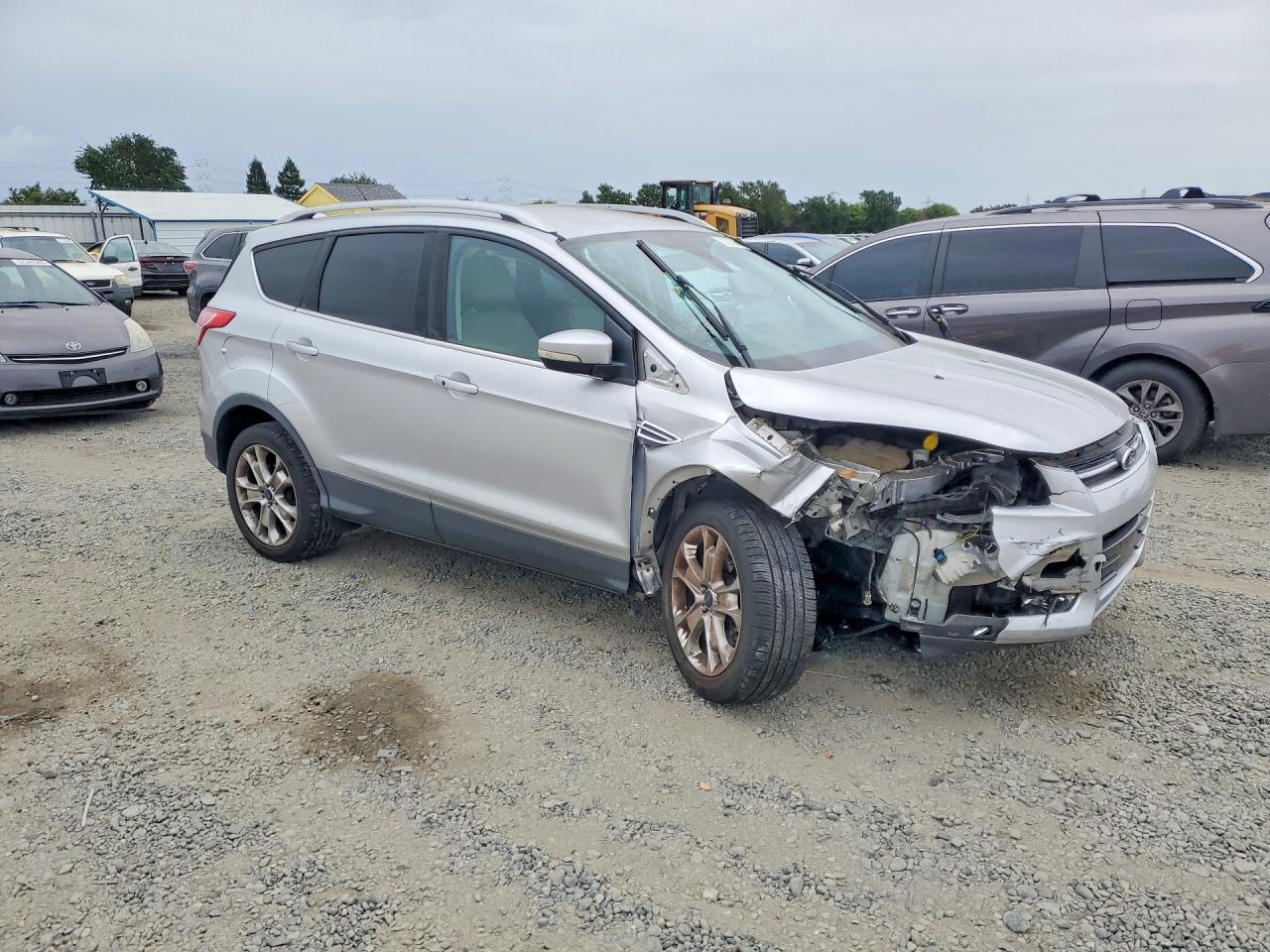 2014 Ford Escape Titanium Silver vin: 1FMCU0J98EUD25344