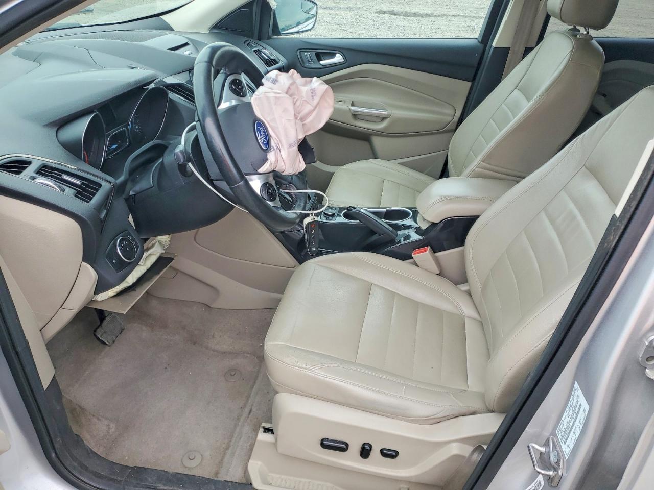 2014 Ford Escape Titanium Silver vin: 1FMCU0J98EUD25344