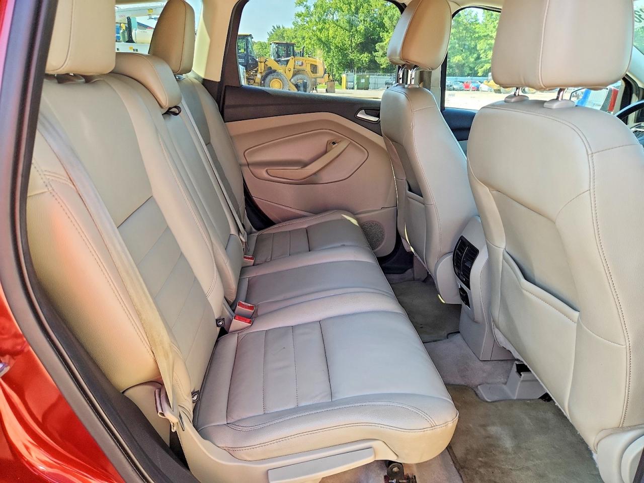 2014 Ford Escape Titanium Red vin: 1FMCU0J98EUD69201